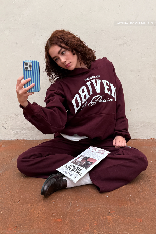 Driven By Passion Hoodie Burgundy