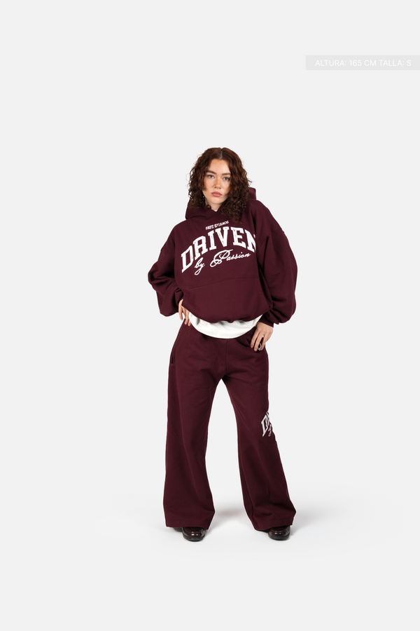 Driven By Passion Hoodie Burgundy