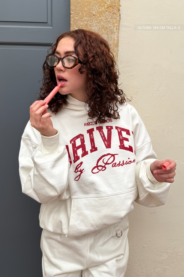 Driven By Passion Hoodie Ivory