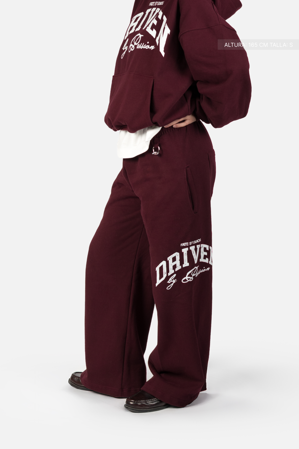 Driven By Passion Wide Pants Burgundy