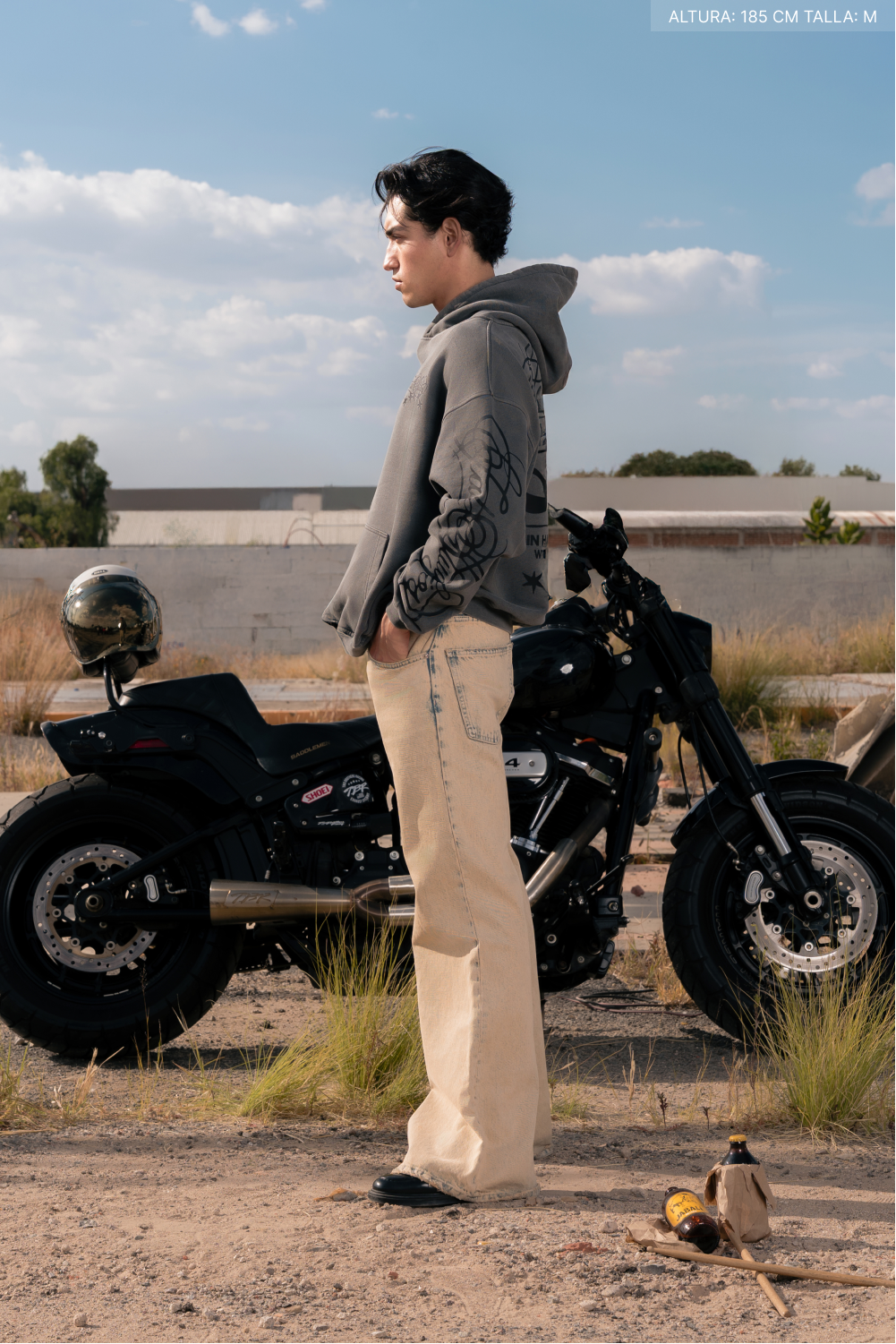 Path To The Stars Hoodie Washed Grey