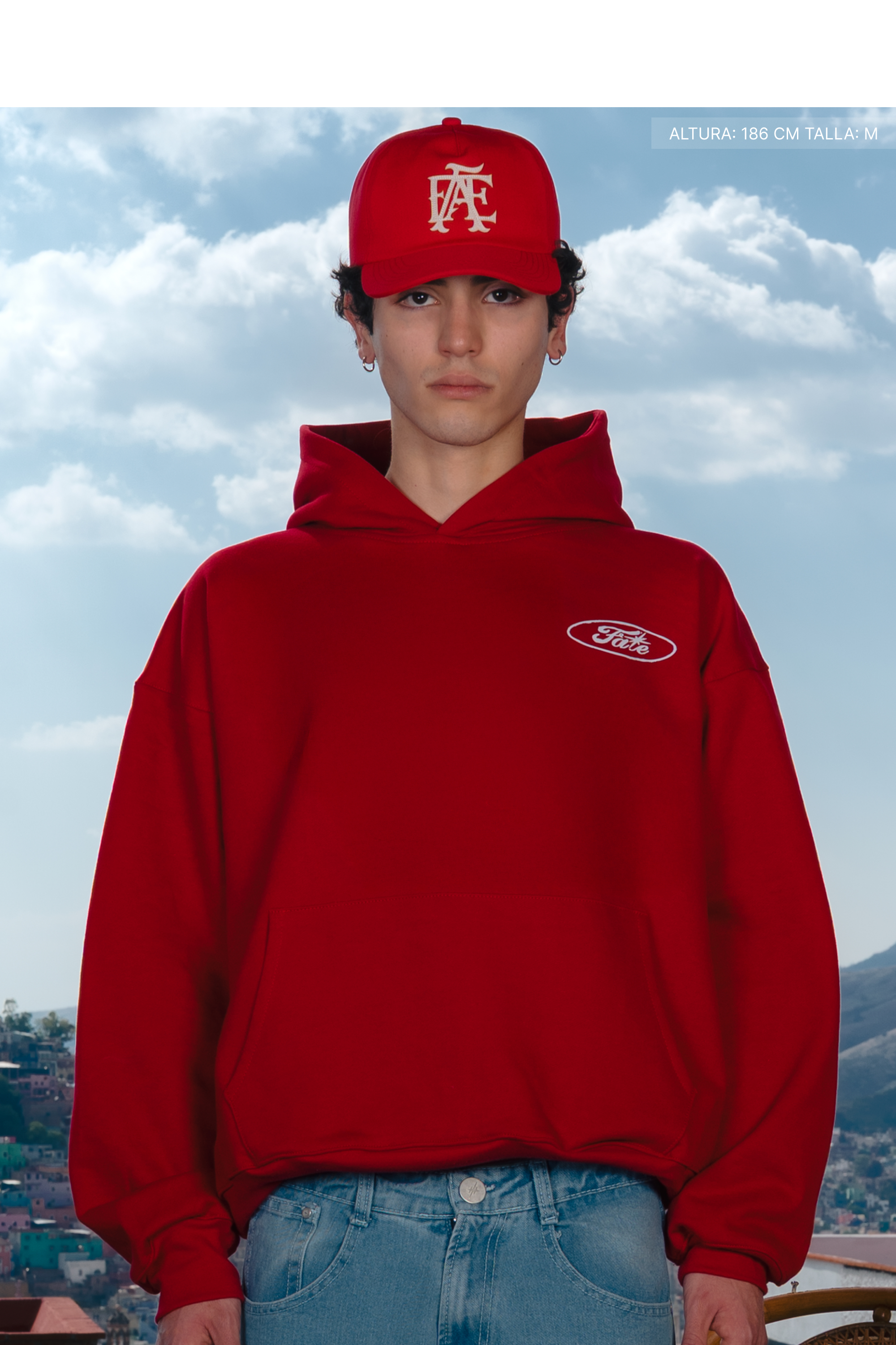 Fate Oval Hoodie Cherry Red