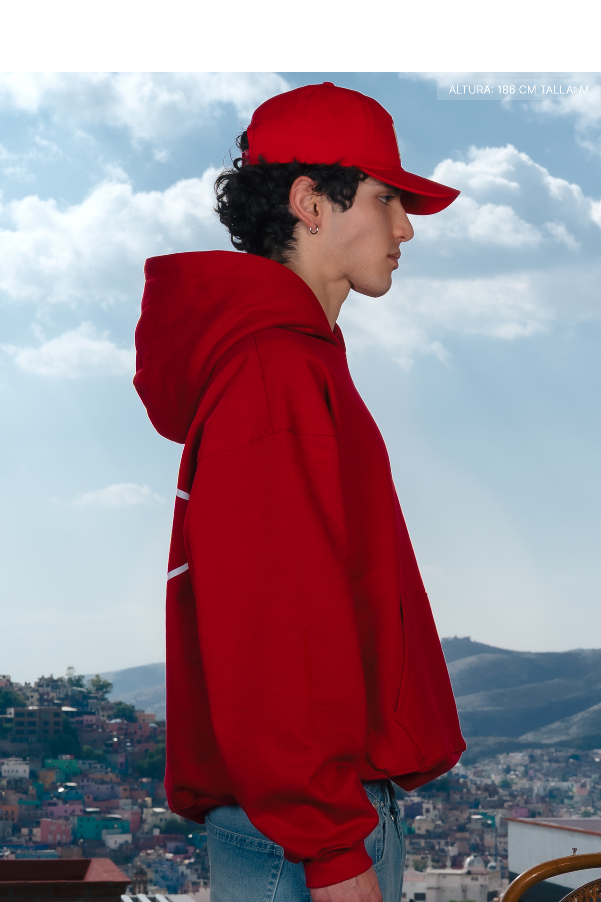 Fate Oval Hoodie Cherry Red