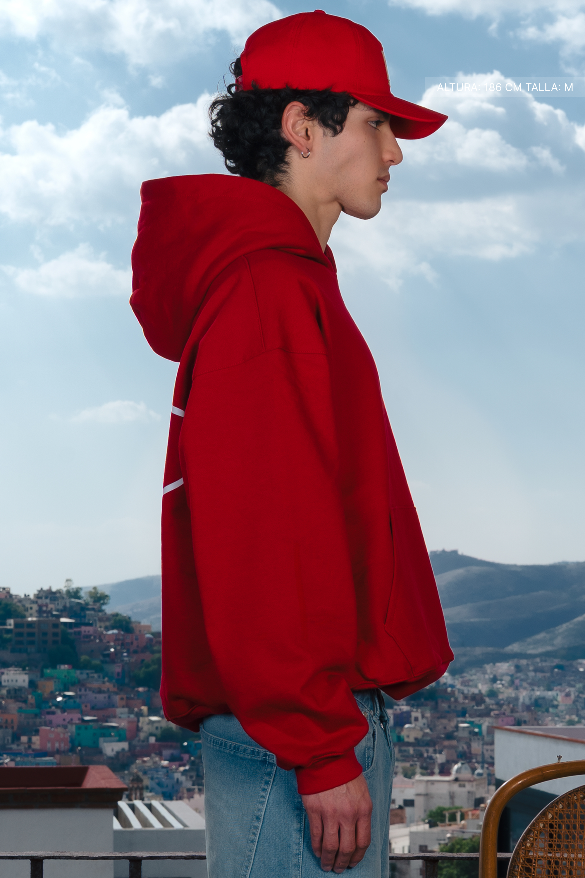 Fate Oval Hoodie Cherry Red