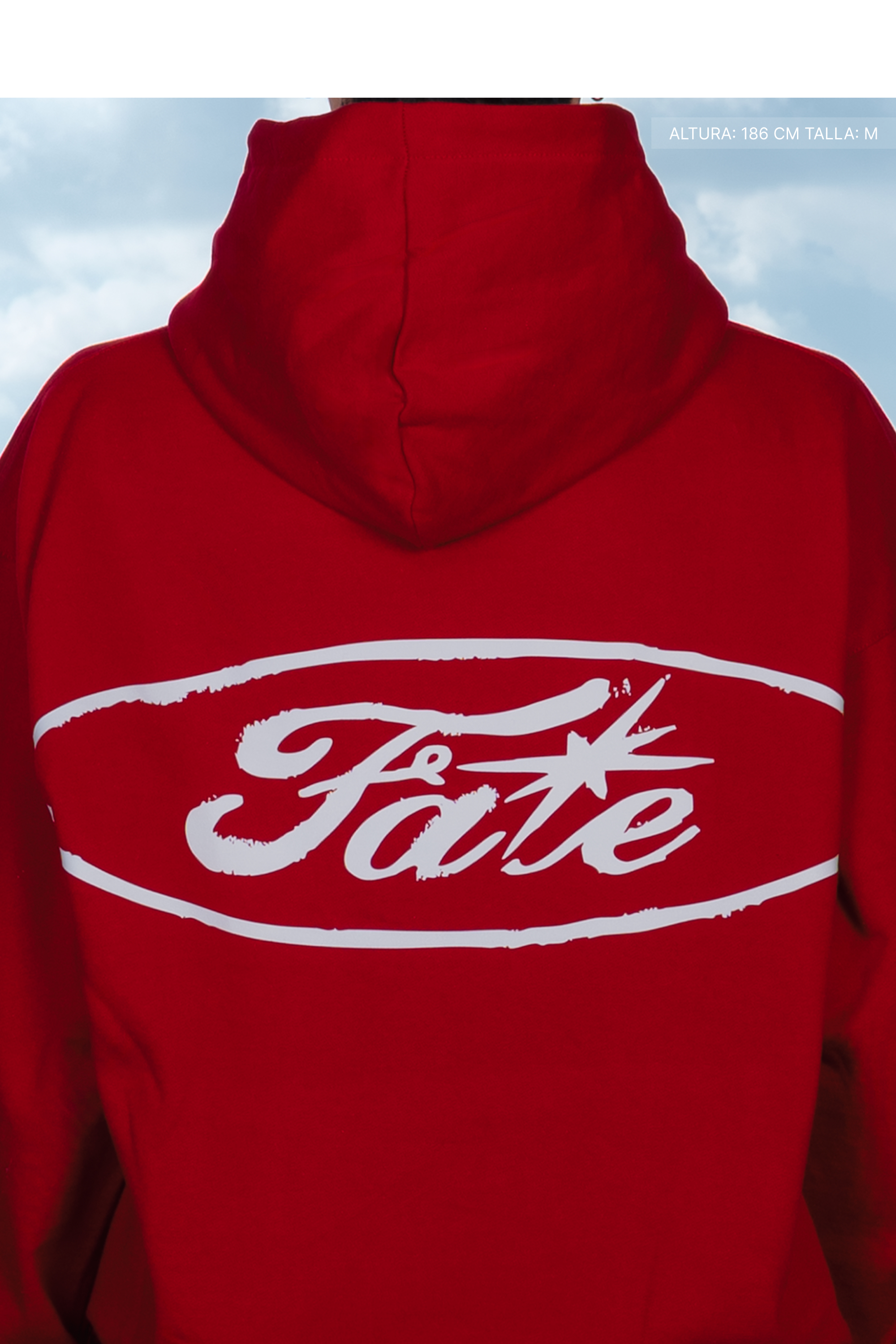 Fate Oval Hoodie Cherry Red