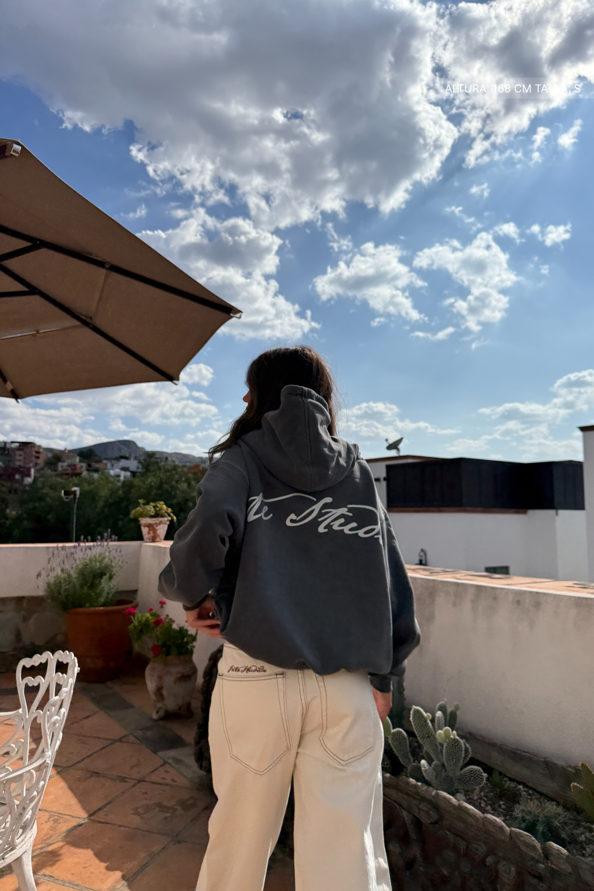 Fate Studios Hoodie Washed Grey