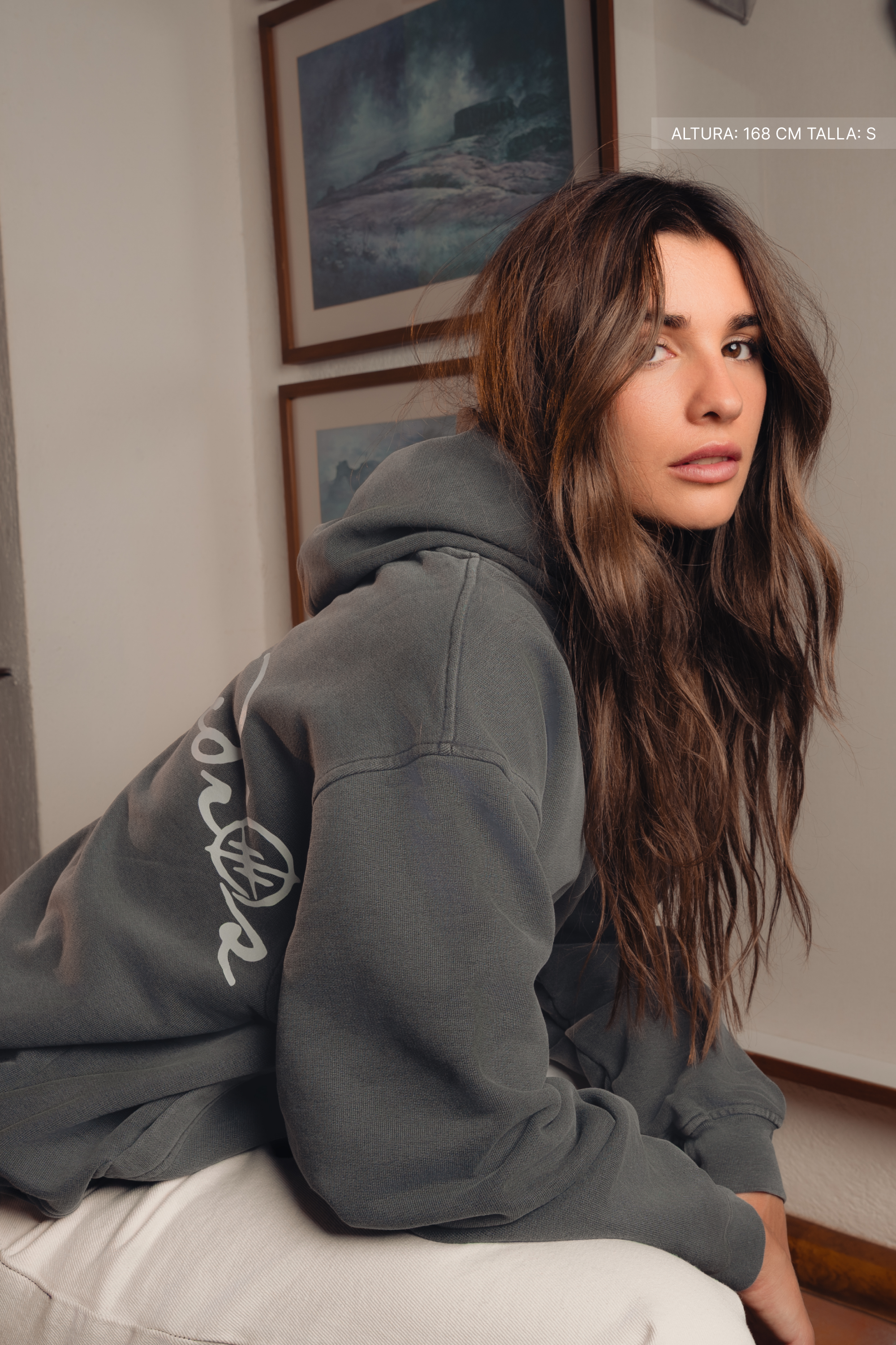 Fate Studios Hoodie Washed Grey