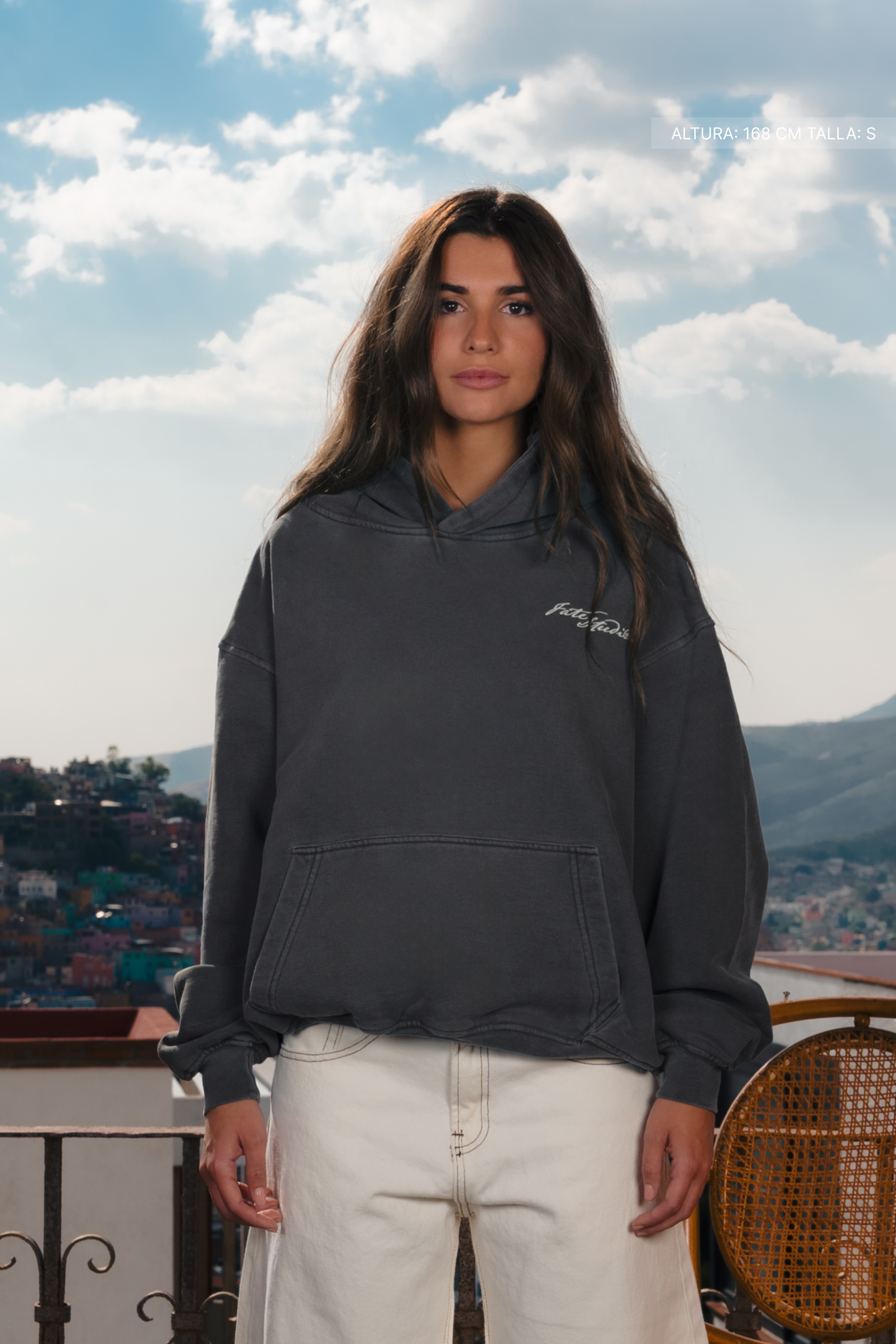 Fate Studios Hoodie Washed Grey