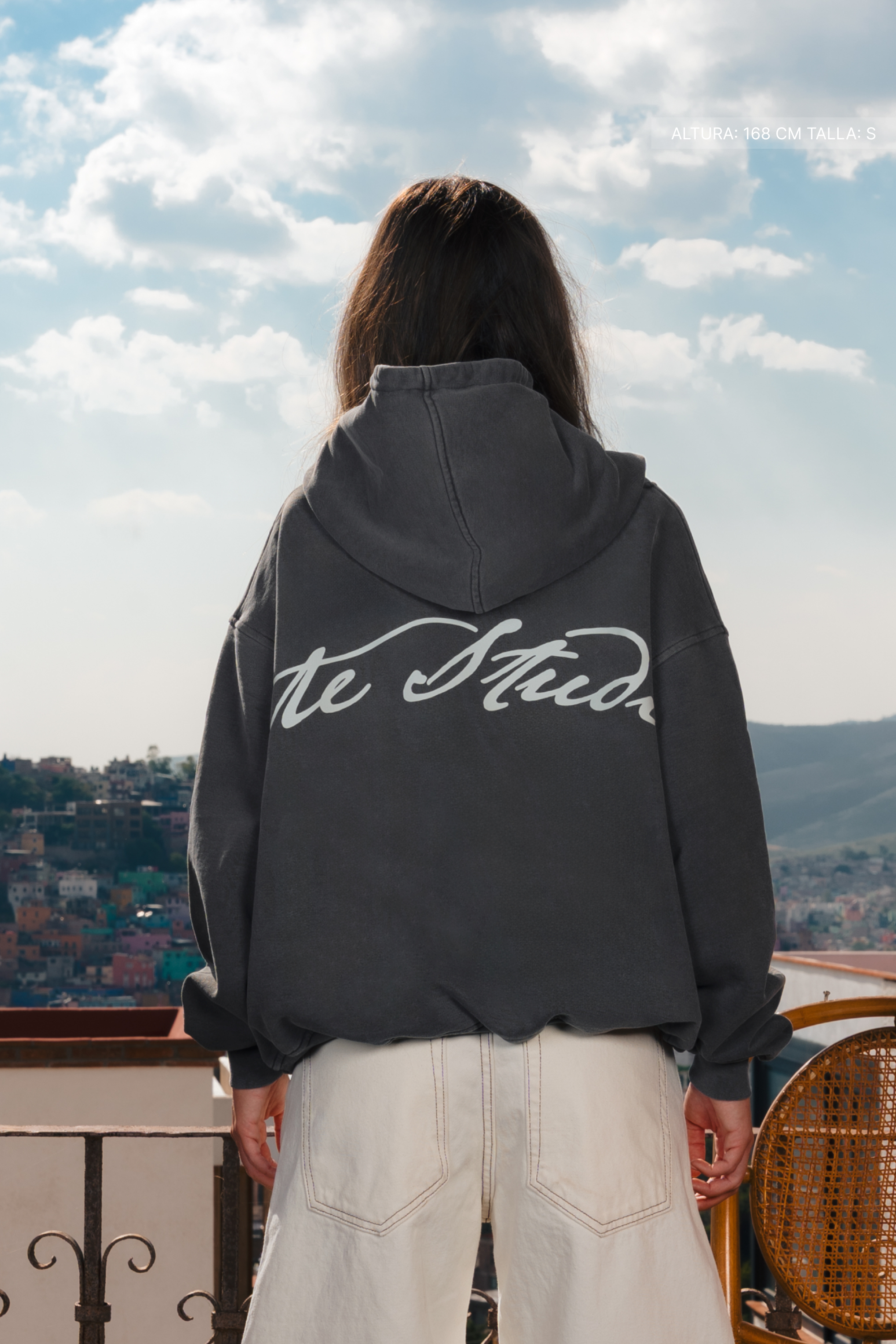 Fate Studios Hoodie Washed Grey