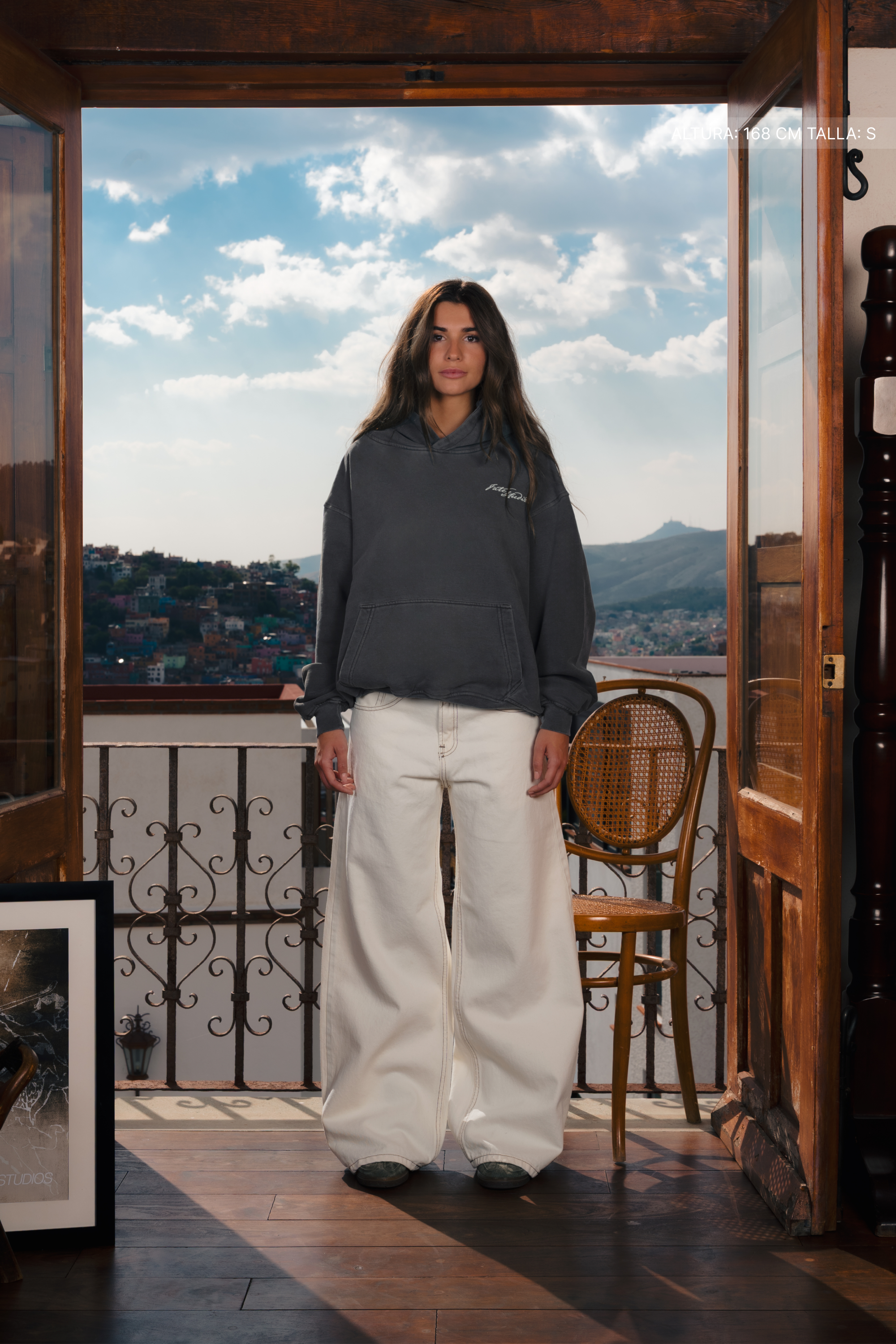 Fate Studios Hoodie Washed Grey