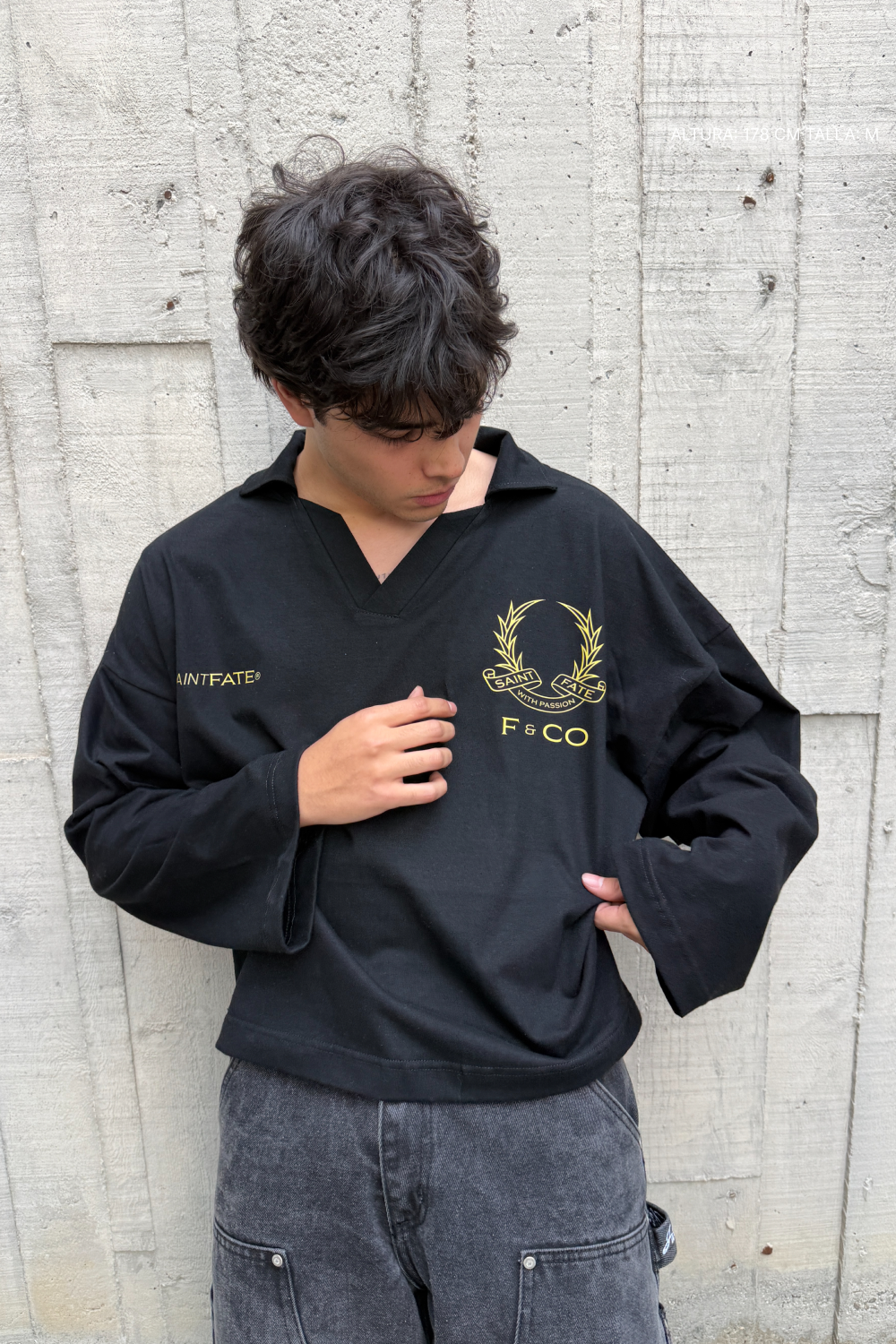 F & CO Longsleeve Polo Black