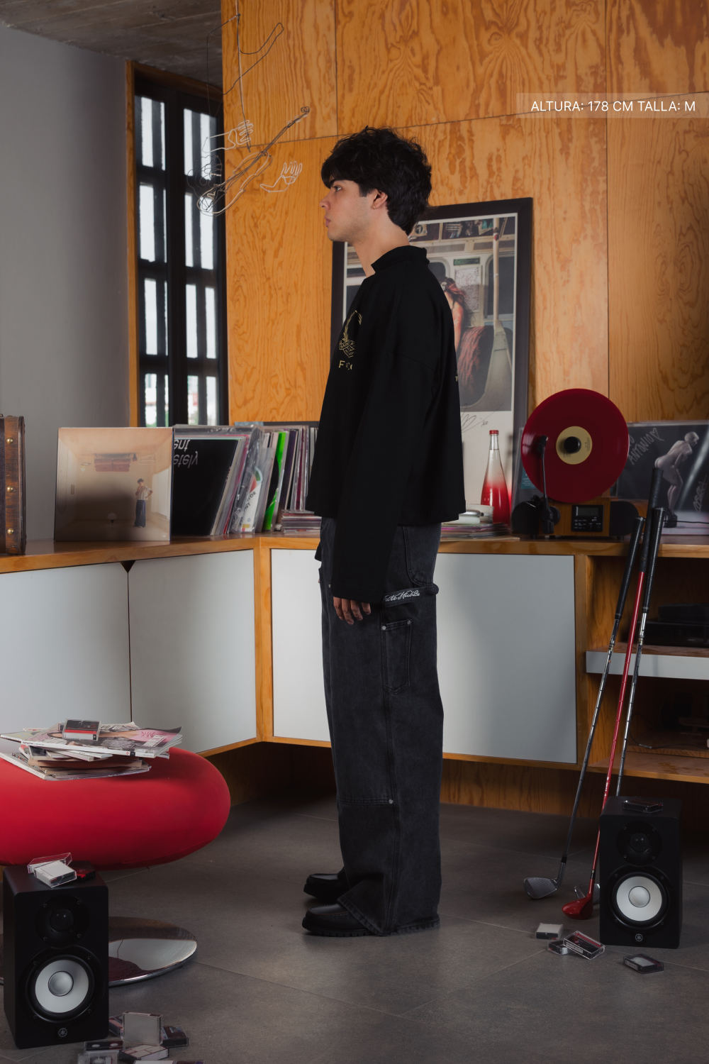 F & CO Longsleeve Polo Black