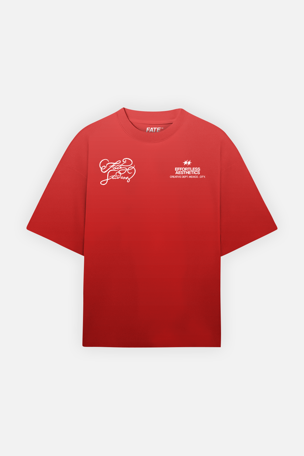 Fate Chalk Effortless Aesthetics Tee Faded Red