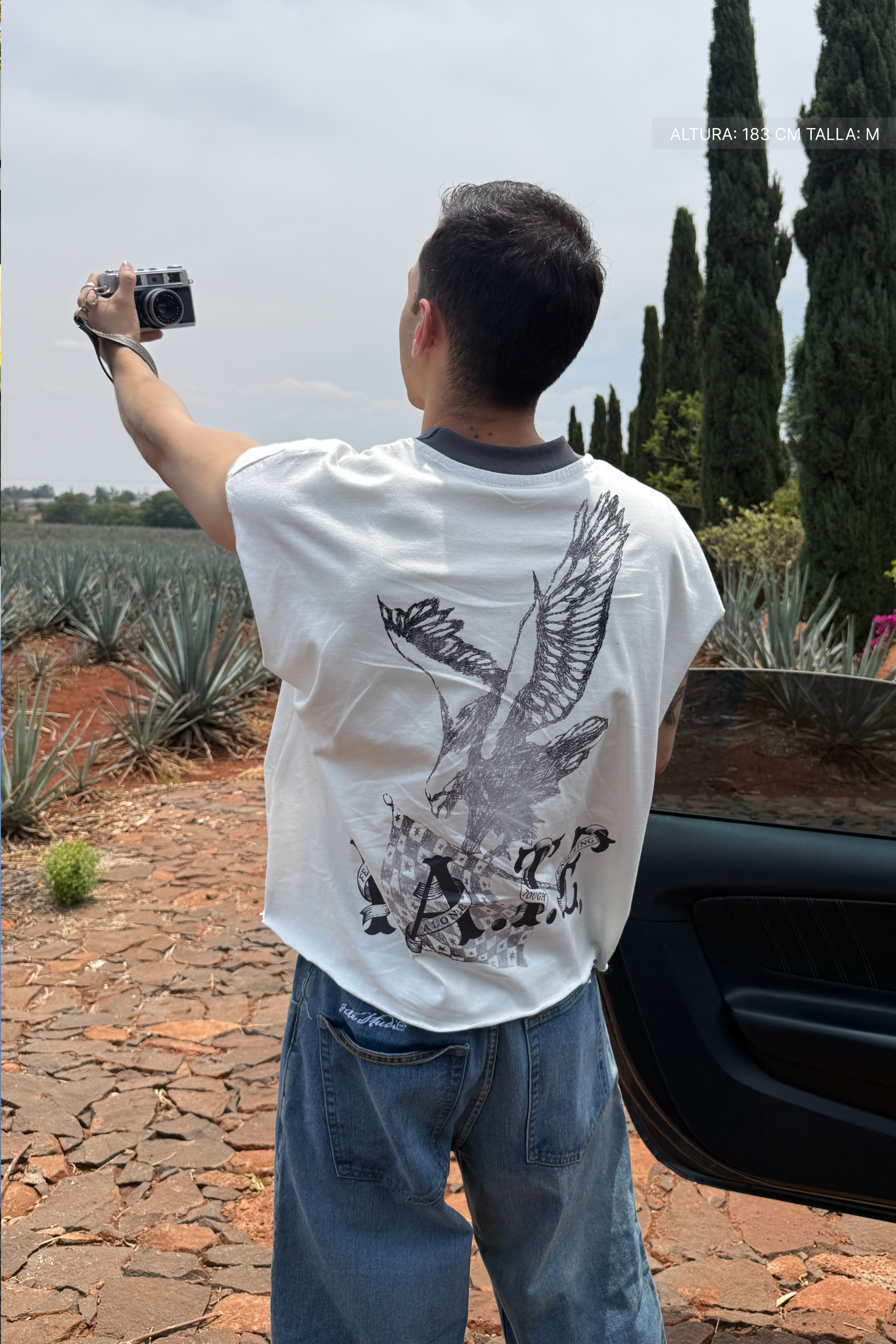 Fate Eagle Tank Top Ivory