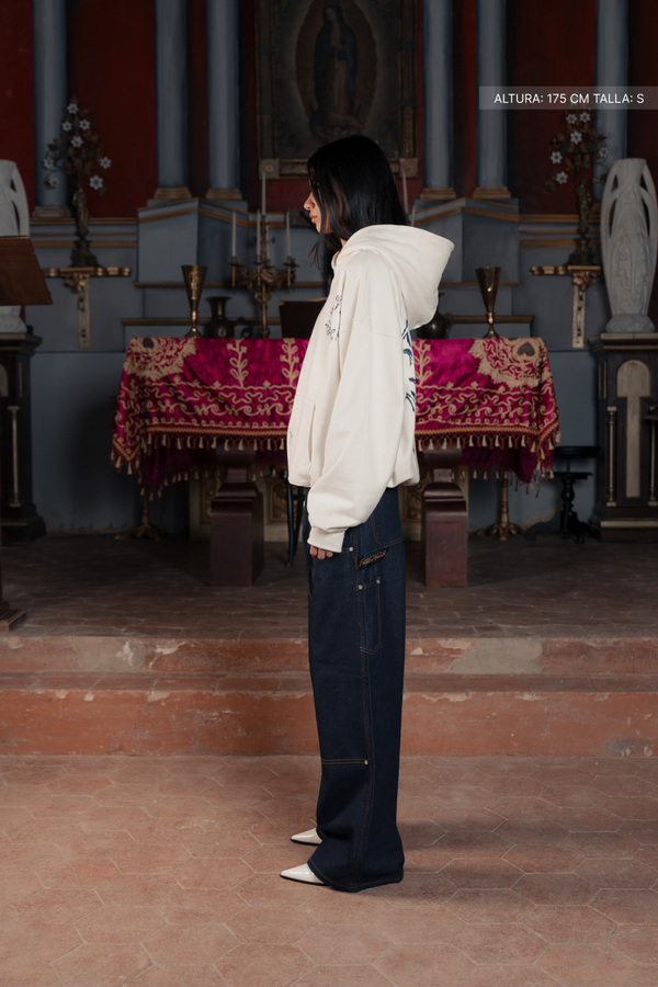 Fate Goth Hoodie Ivory