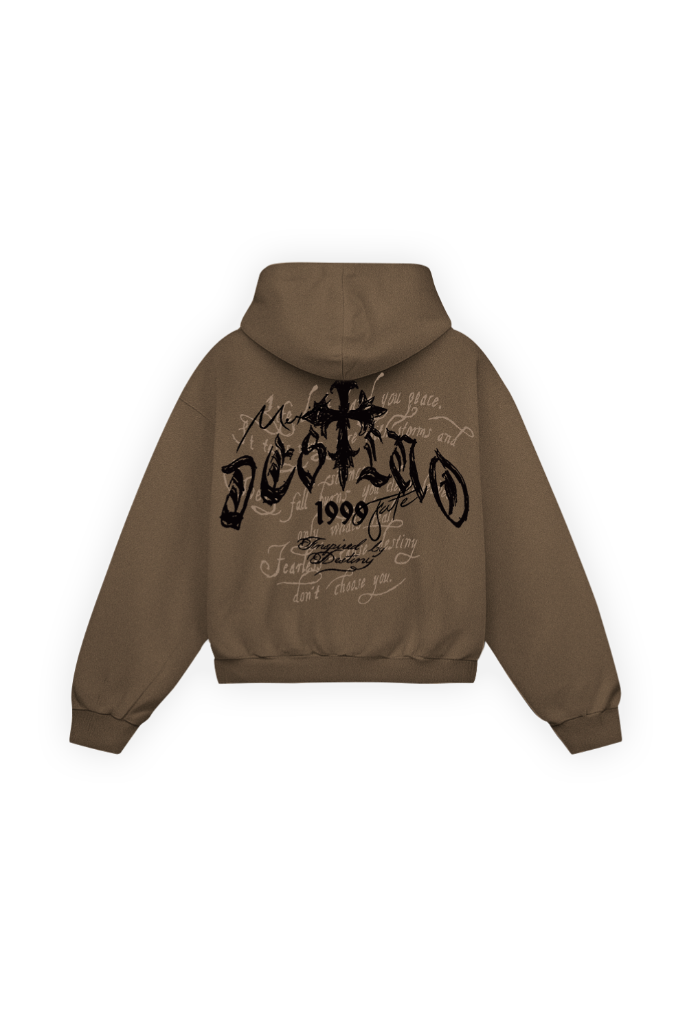 Fate Goth Hoodie Mocha Brown