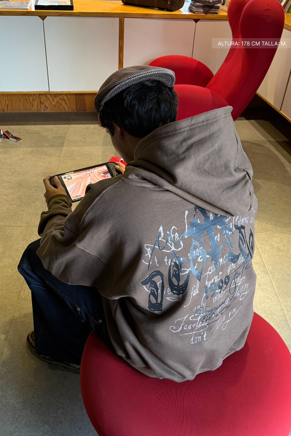 Fate Goth Hoodie Mocha Brown