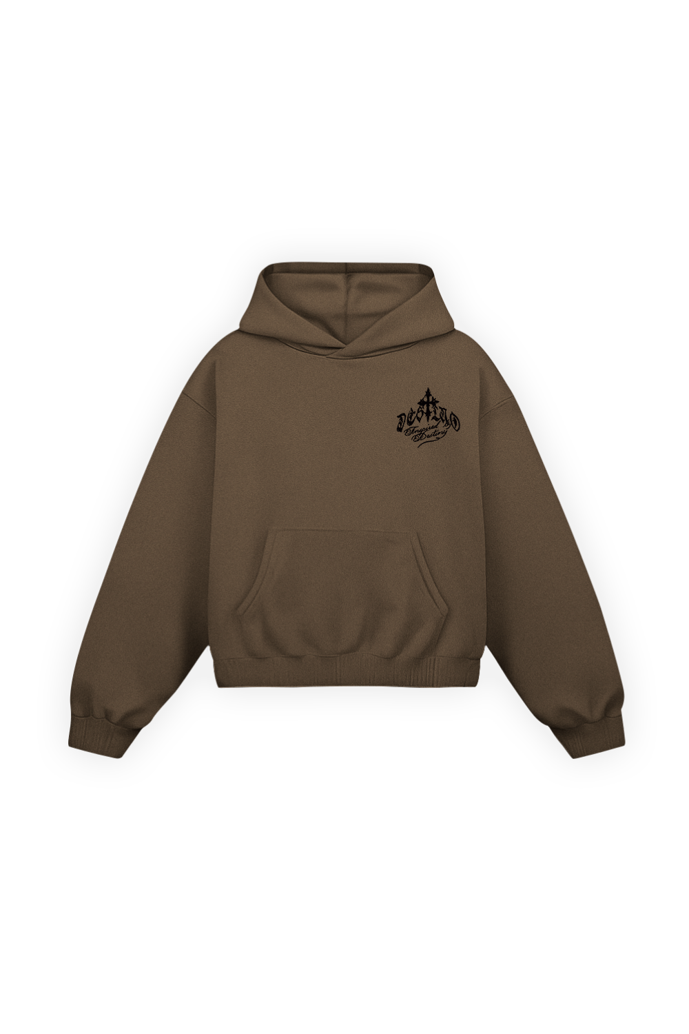 Fate Goth Hoodie Mocha Brown