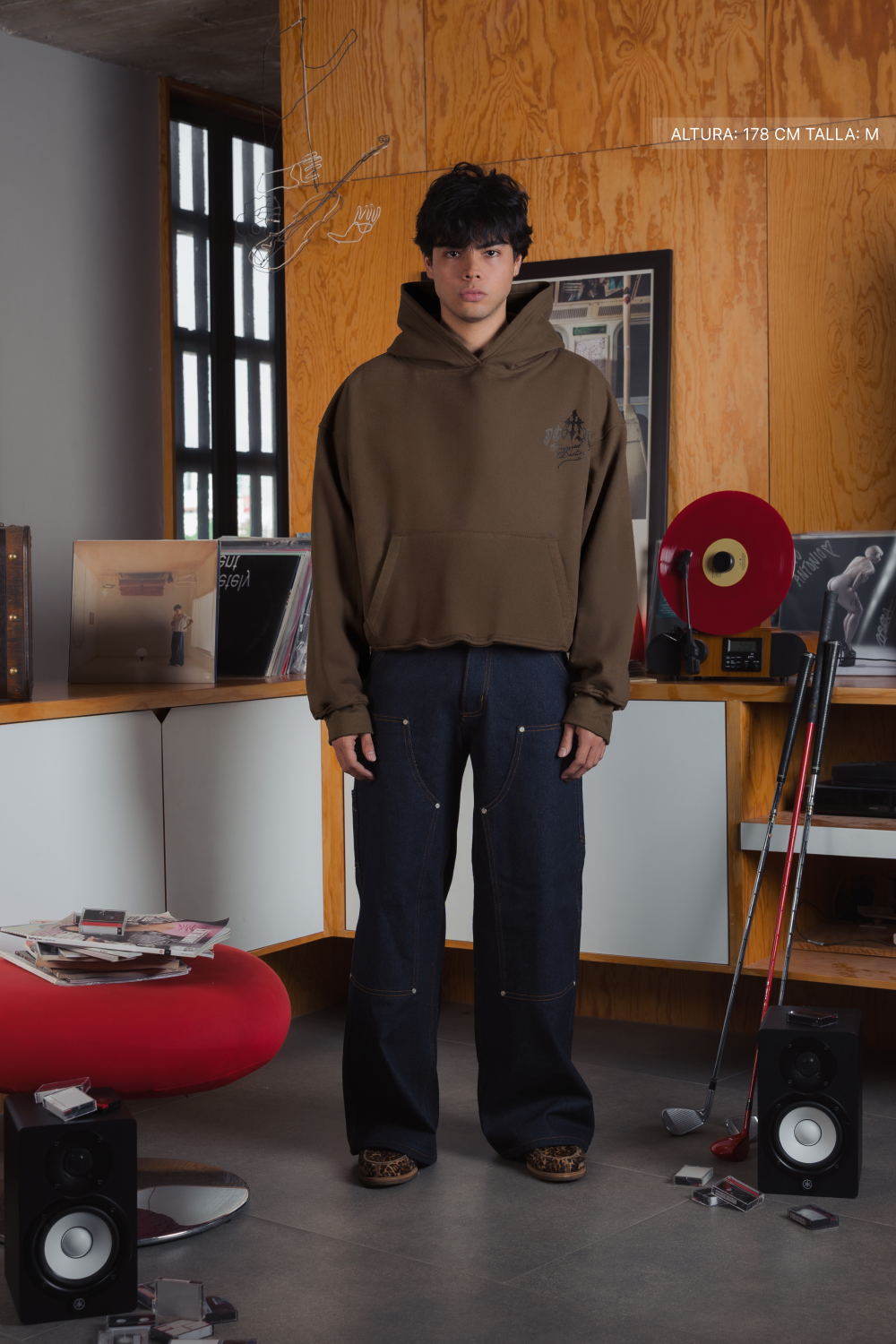 Fate Goth Hoodie Mocha Brown