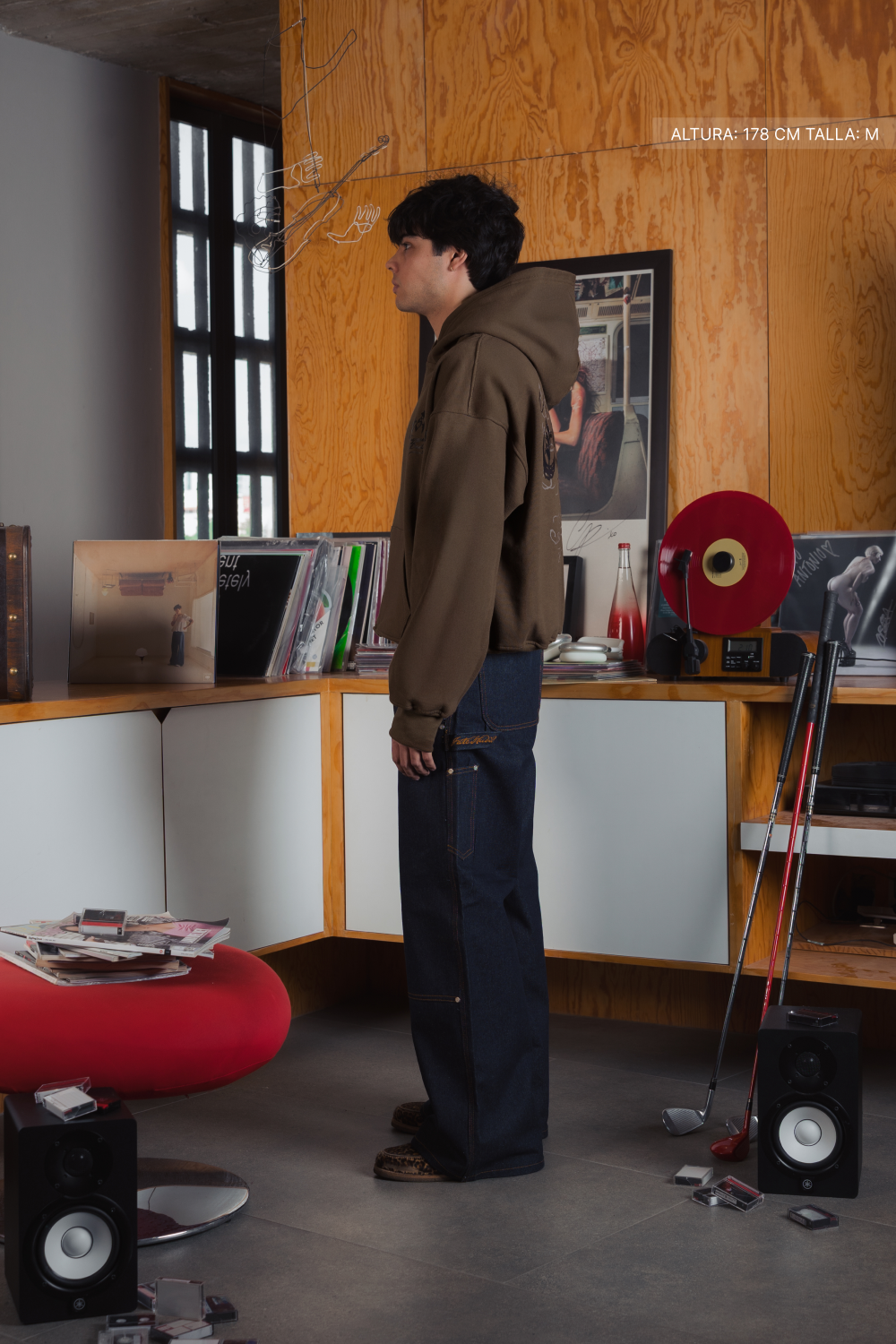 Fate Goth Hoodie Mocha Brown