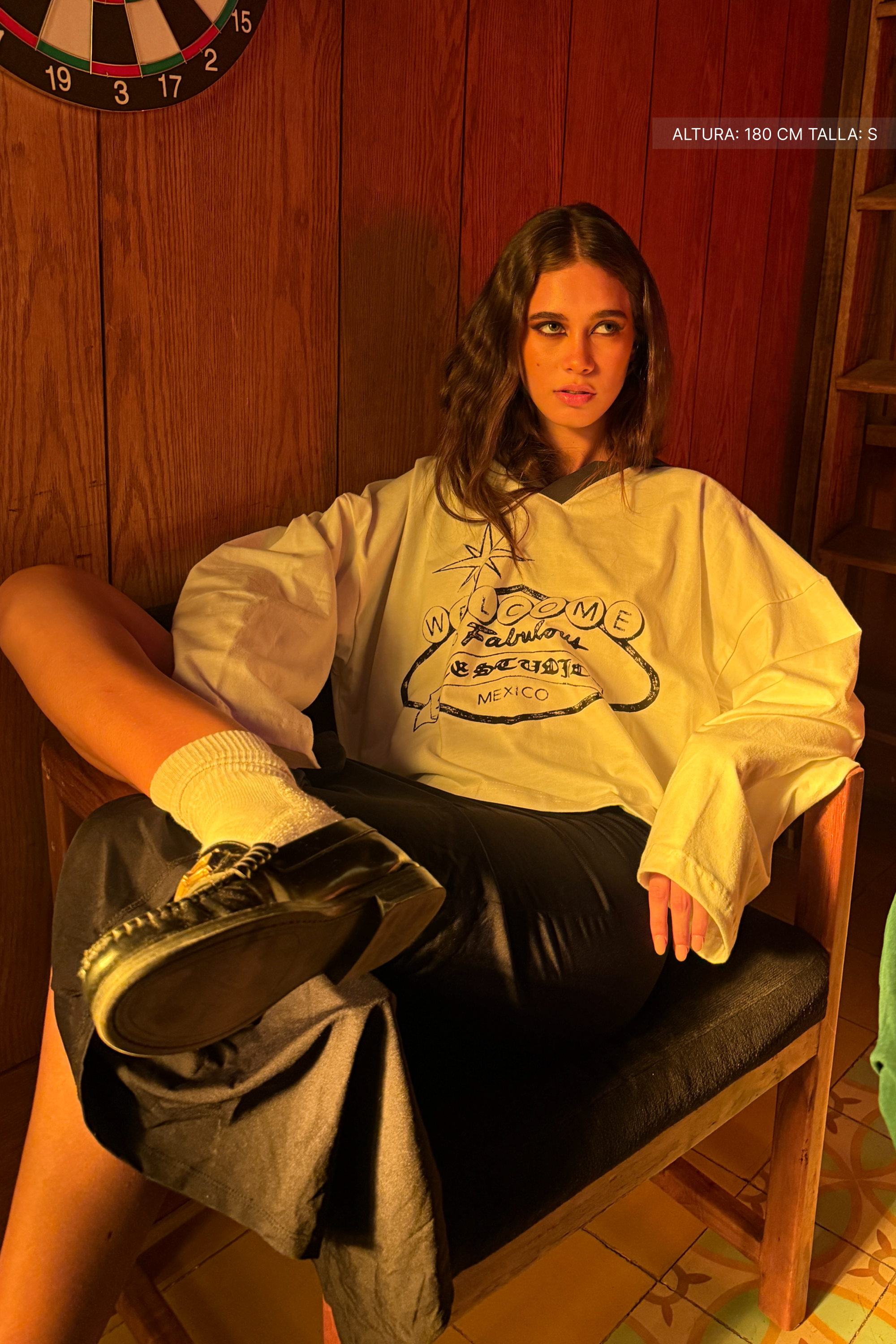 Welcome To Fate Studios Longsleeve Polo Ivory