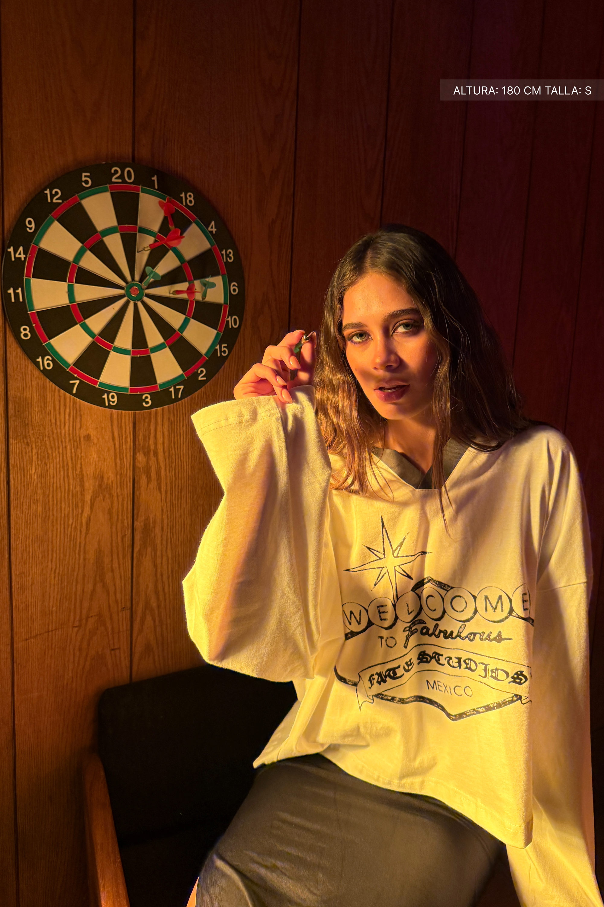 Welcome To Fate Studios Longsleeve Polo Ivory