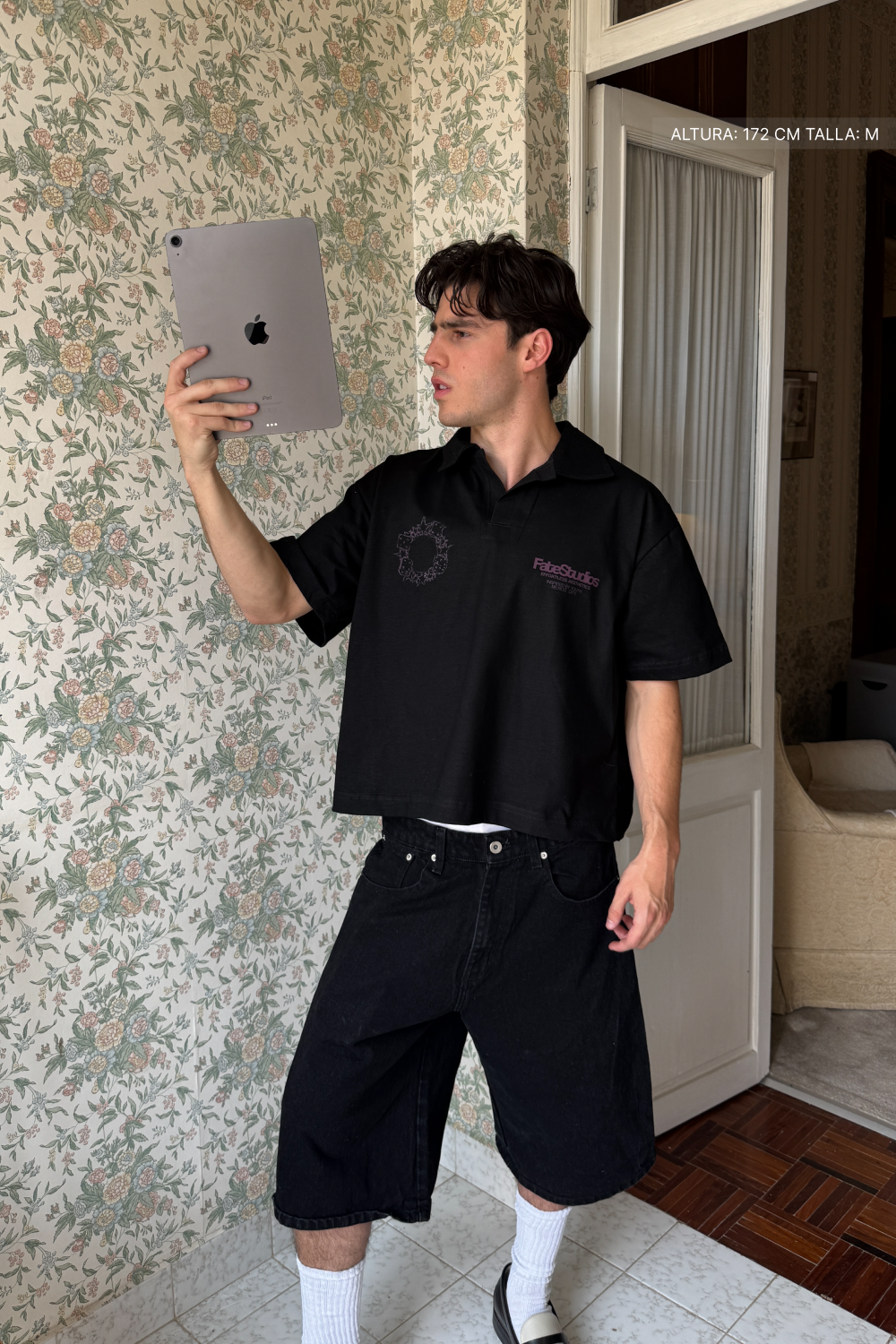 Fate Studios Dice And Sparks Polo Black