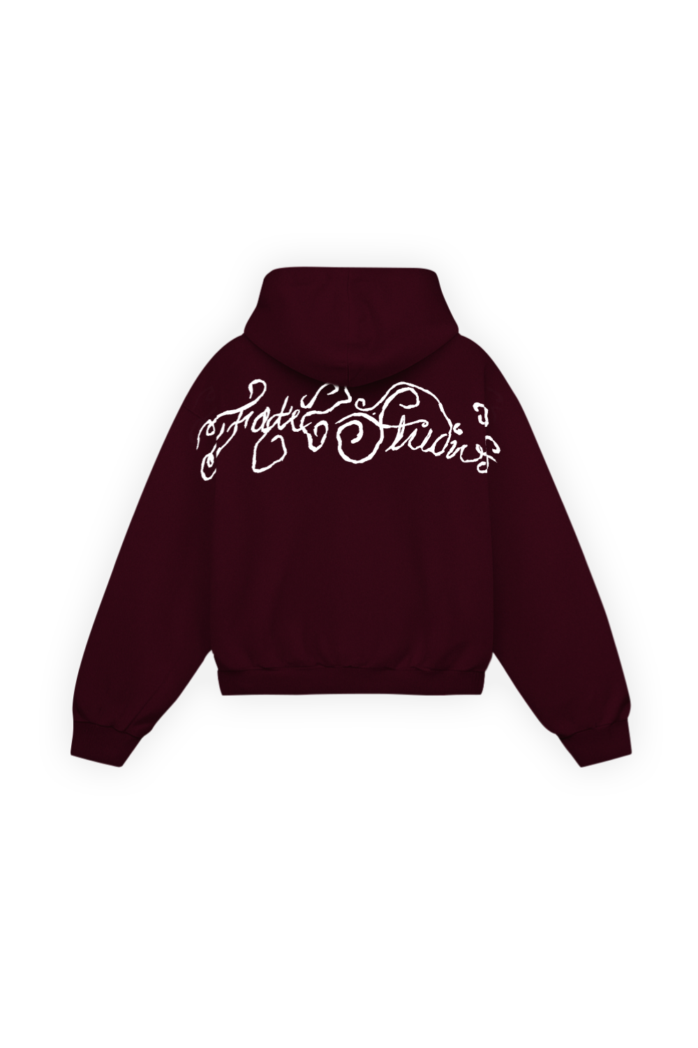 Fate Studios Script Hoodie Burgundy