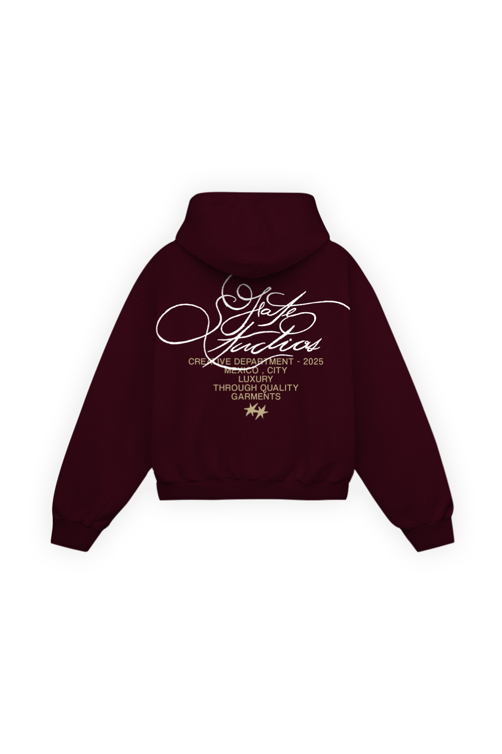 Fate Studios Script Hoodie Burgundy