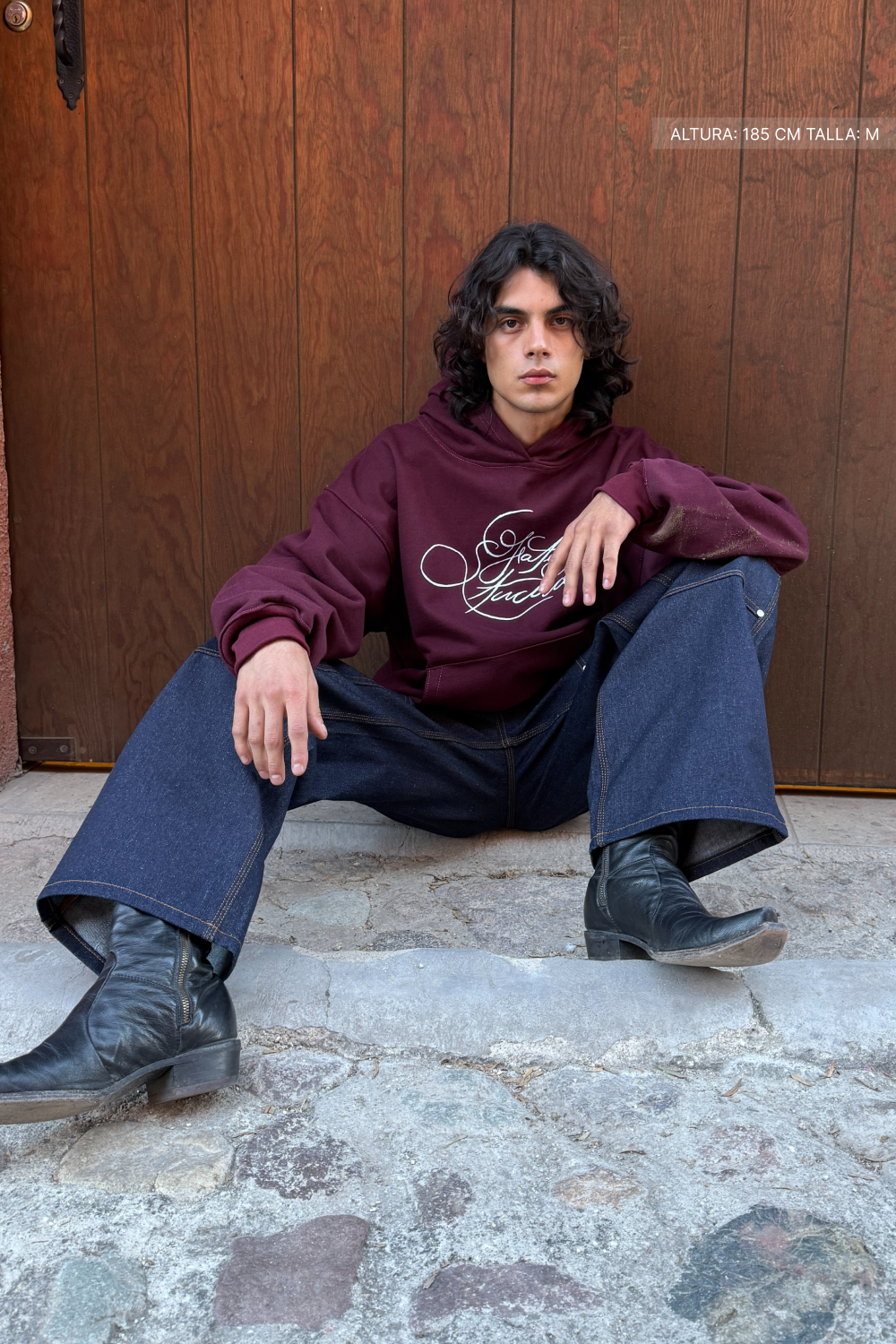 Fate Studios Script Hoodie Burgundy