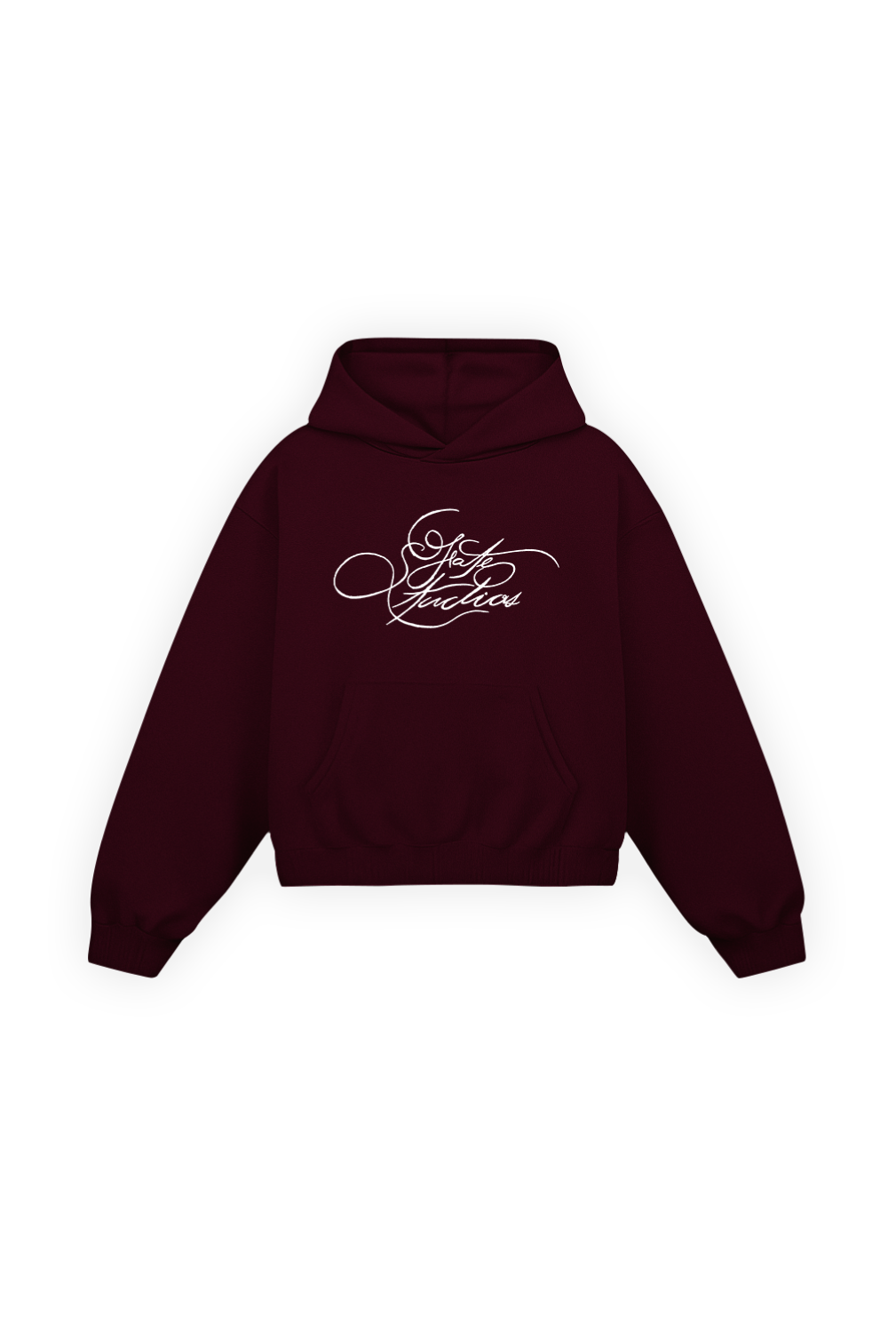 Fate Studios Script Hoodie Burgundy