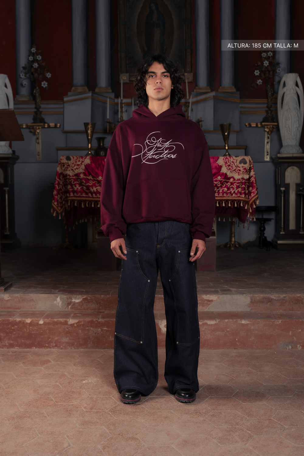 Fate Studios Script Hoodie Burgundy