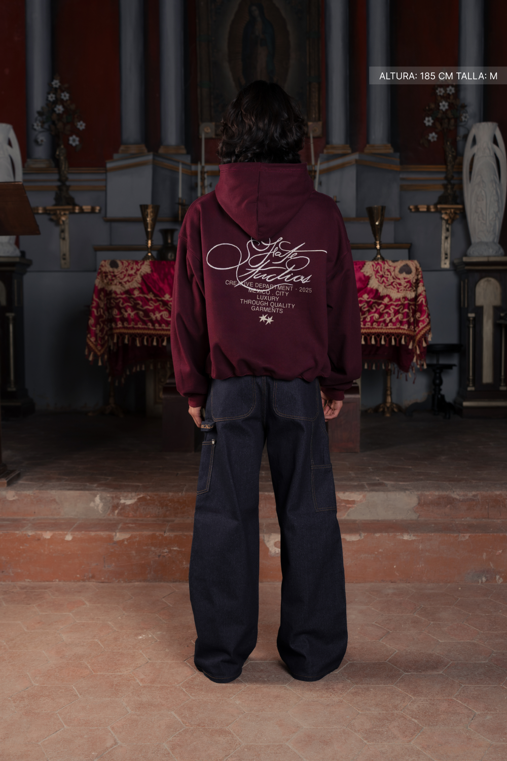 Fate Studios Script Hoodie Burgundy