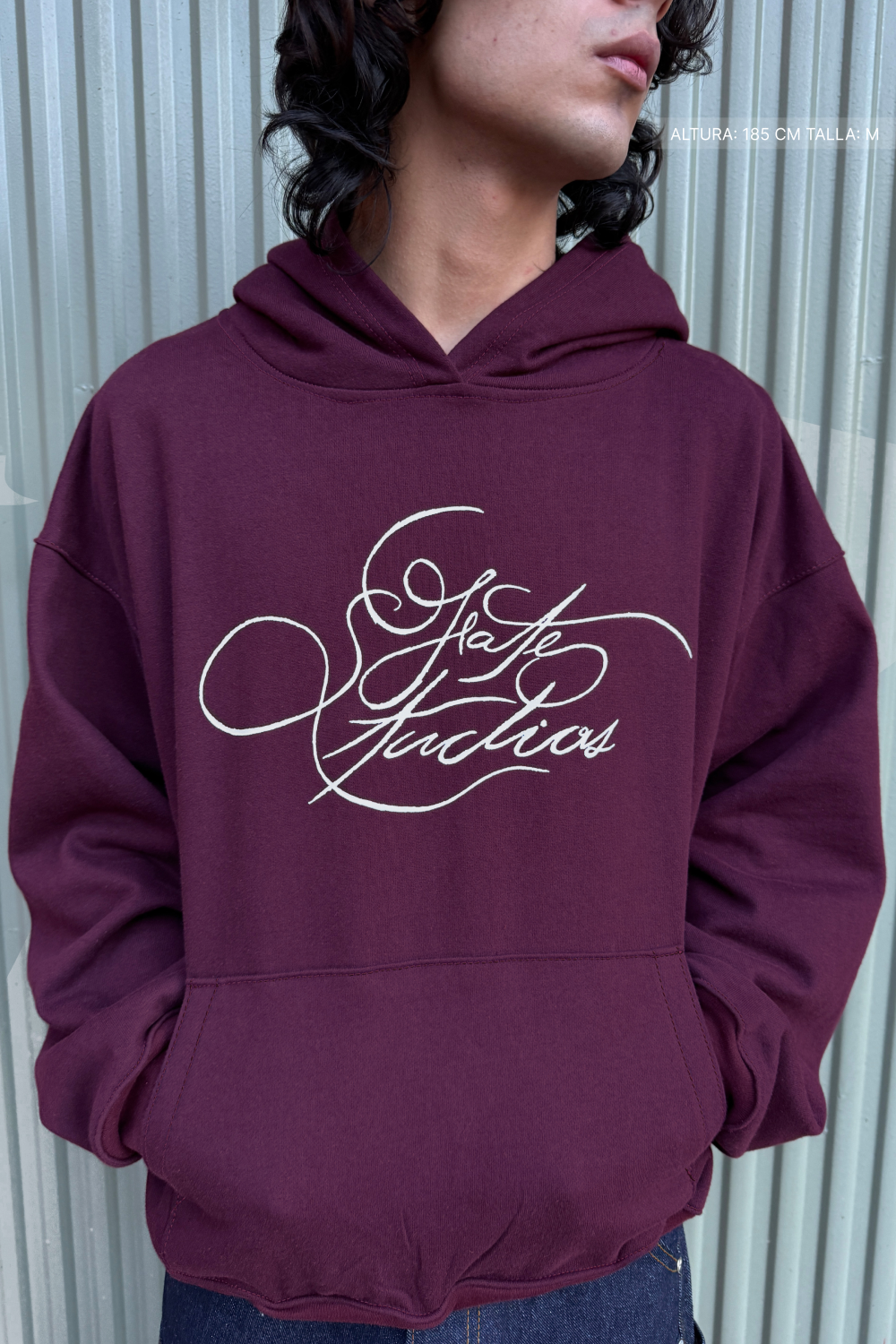 Fate Studios Script Hoodie Burgundy