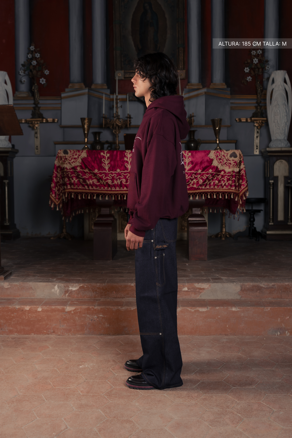 Fate Studios Script Hoodie Burgundy