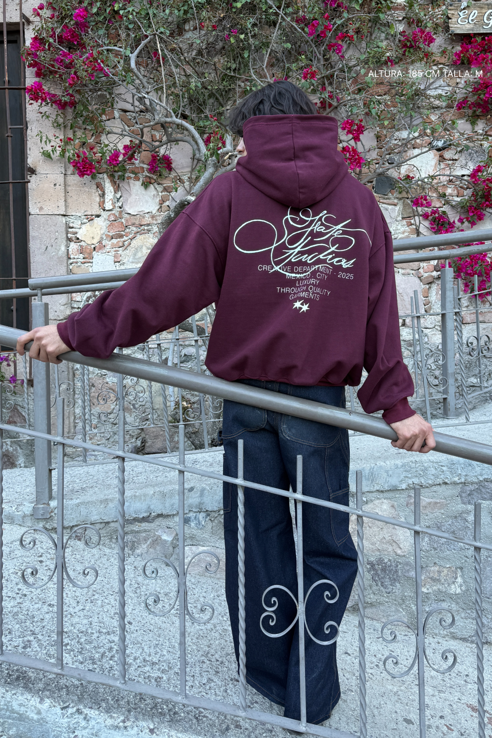 Fate Studios Script Hoodie Burgundy