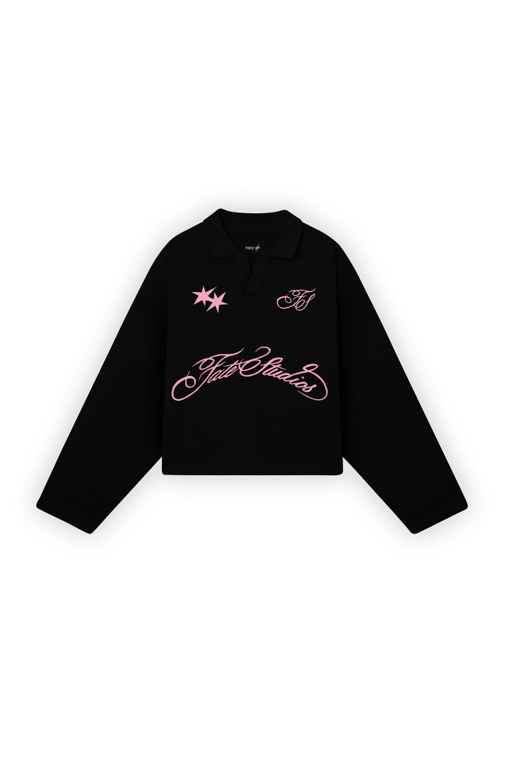 Fate Studios Script Longsleeve Polo Black