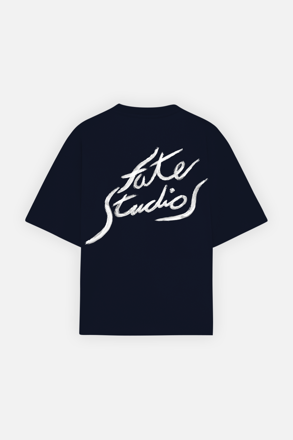 Fate Studios Letterscript Tee Navy Blue – FATE