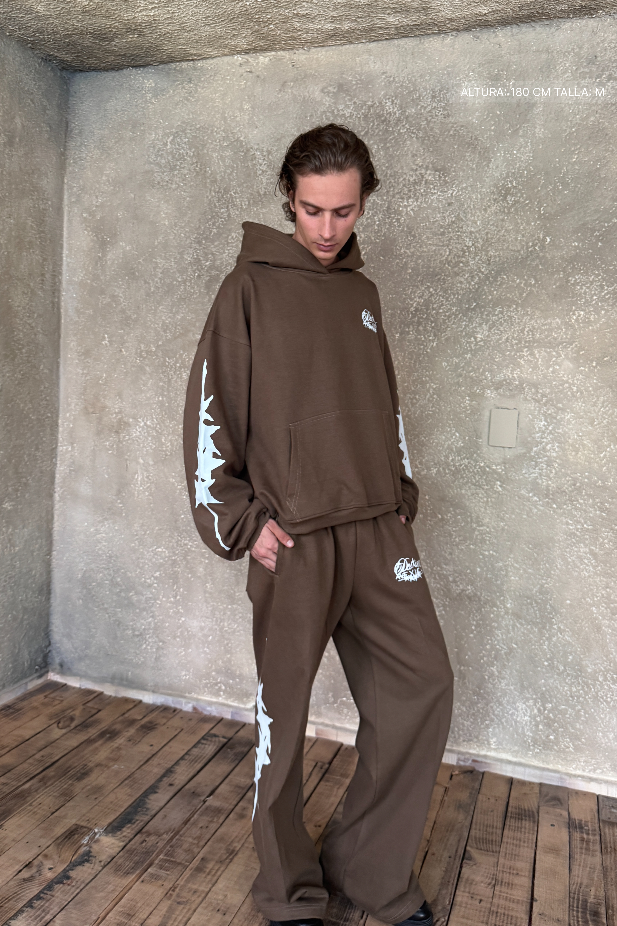Four Sparks Hoodie Mocha Brown