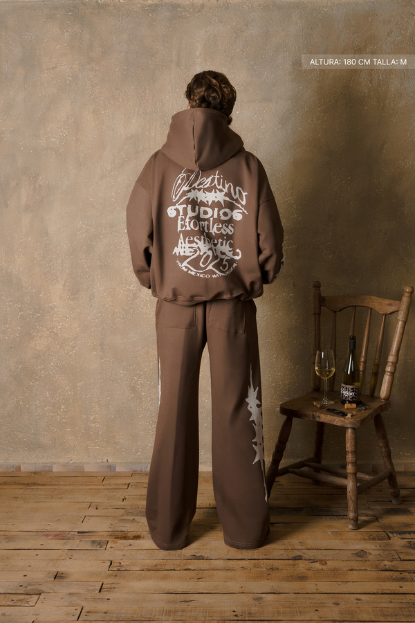 Four Sparks Hoodie Mocha Brown