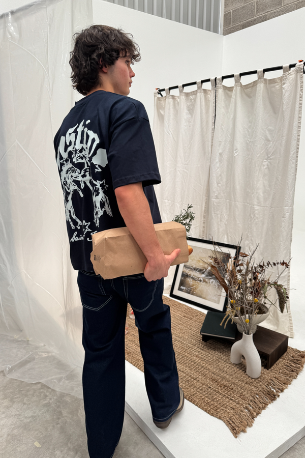 Saint Horses Tee Navy Blue