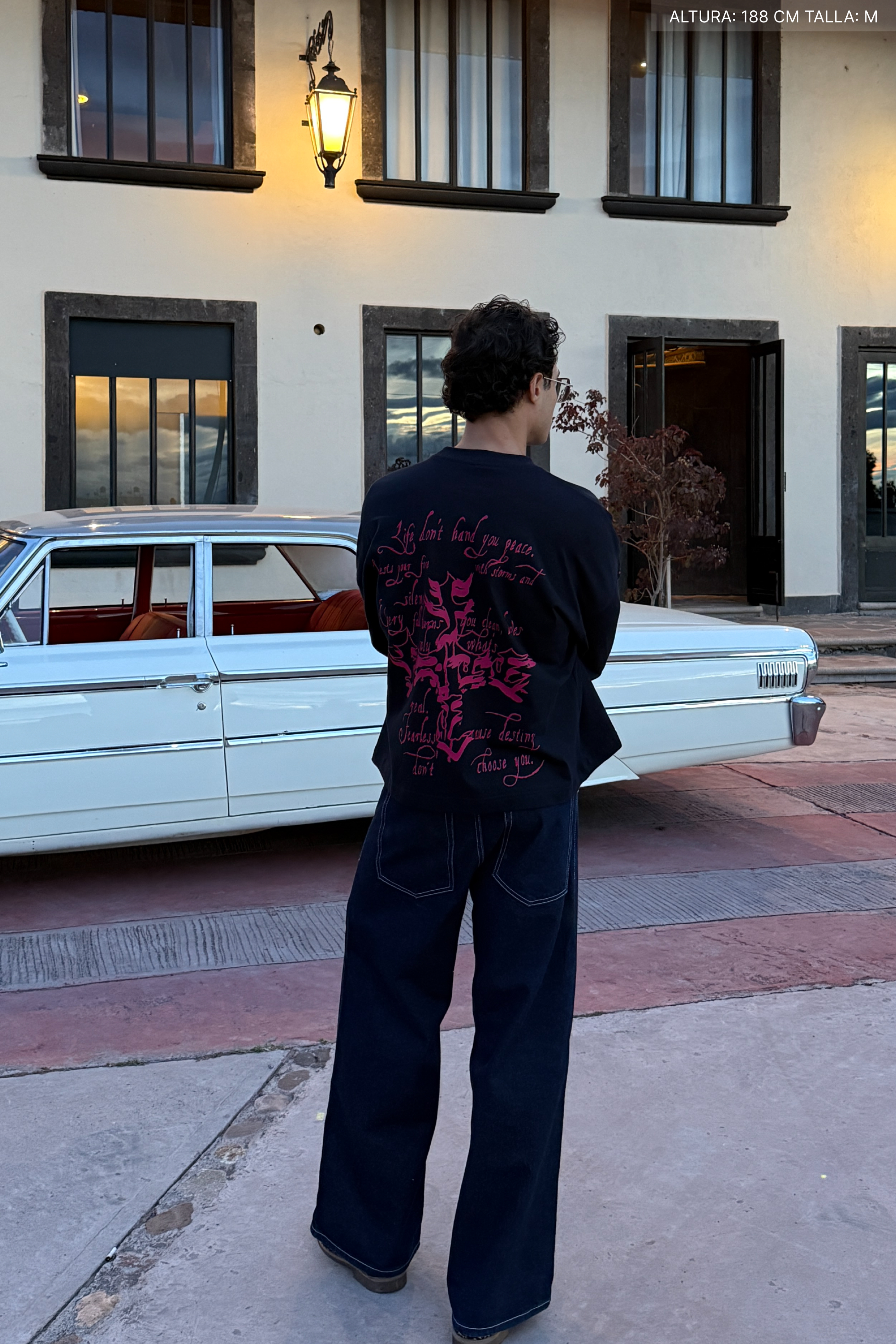 Letter Cross Longsleeve Navy Blue