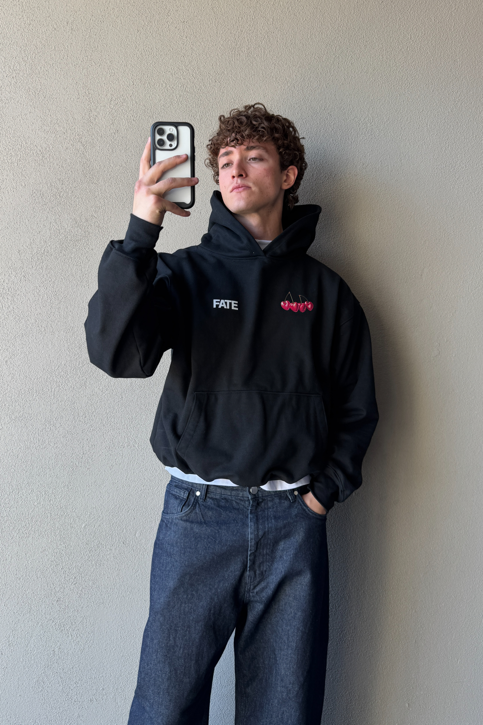 Cherry Hoodie Vantablack