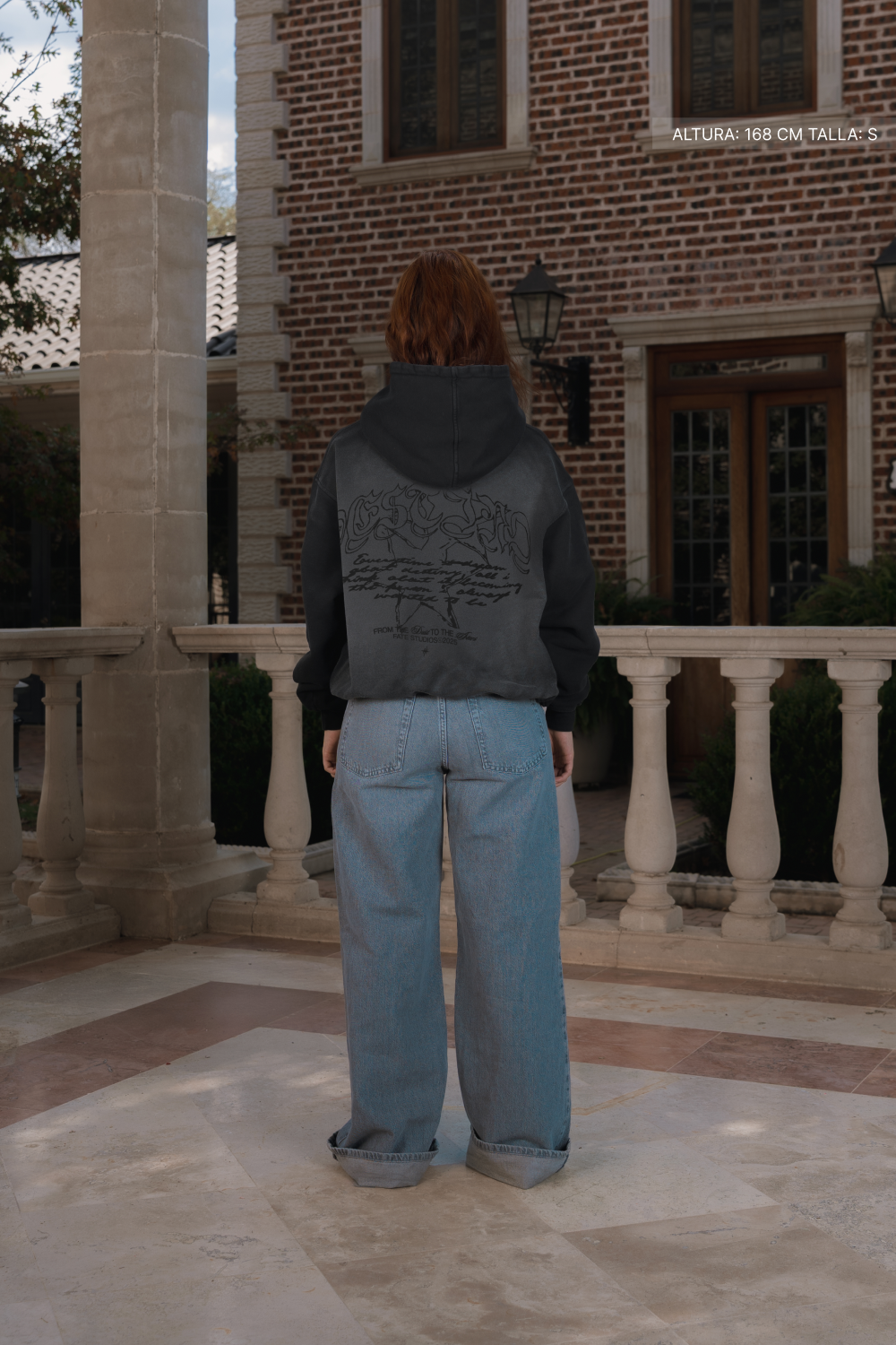 Gothic Sparks Hoodie Faded Black