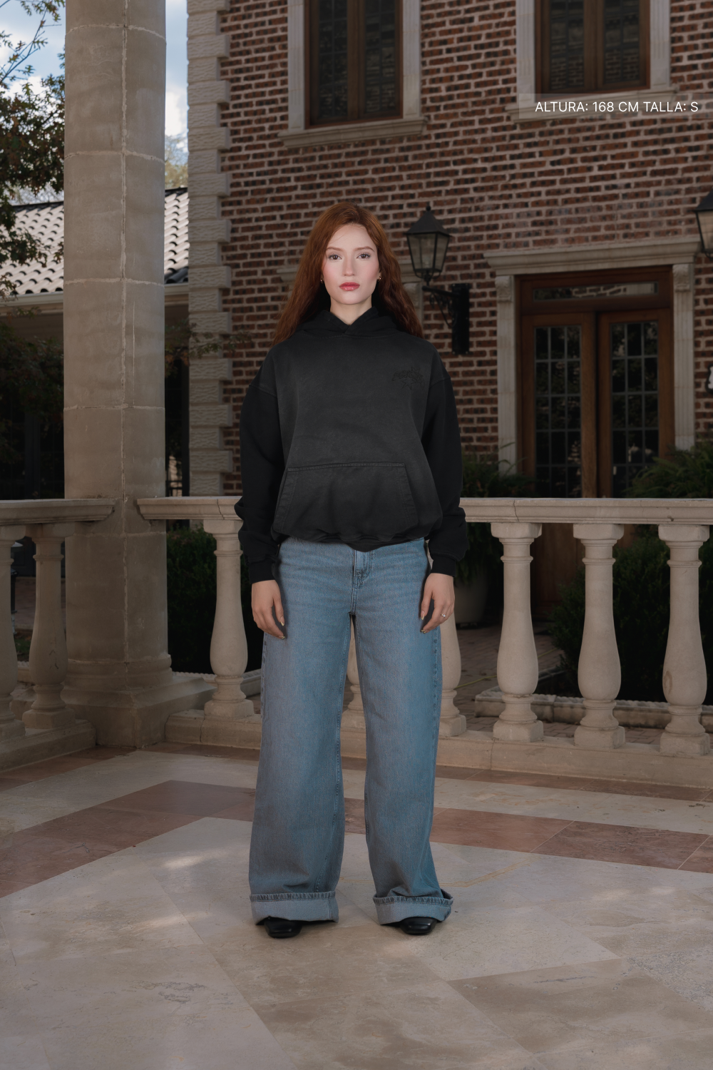 Gothic Sparks Hoodie Faded Black