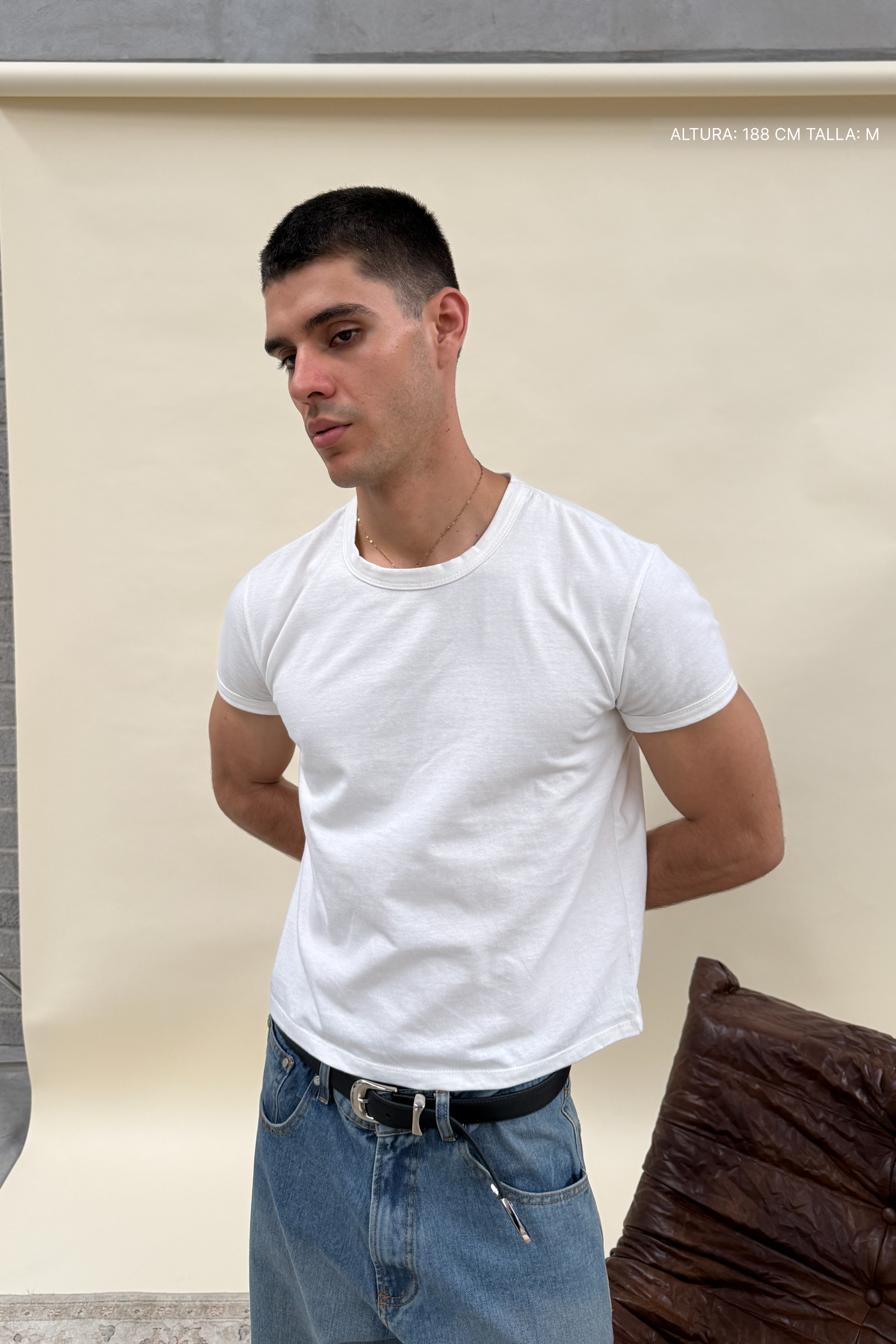 Rib Muscle Tee Ivory