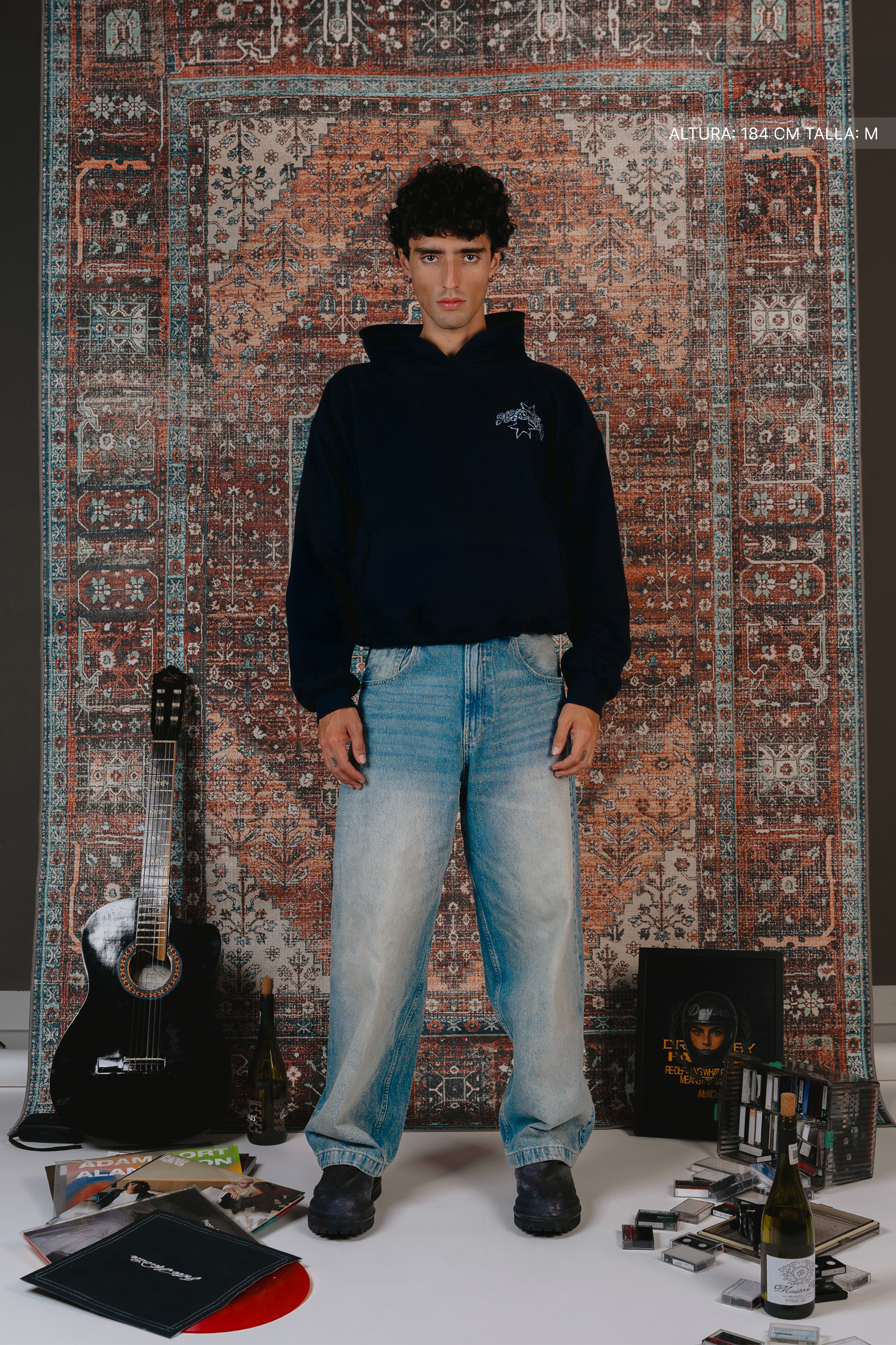 Gothic Sparks Hoodie Midnight Blue