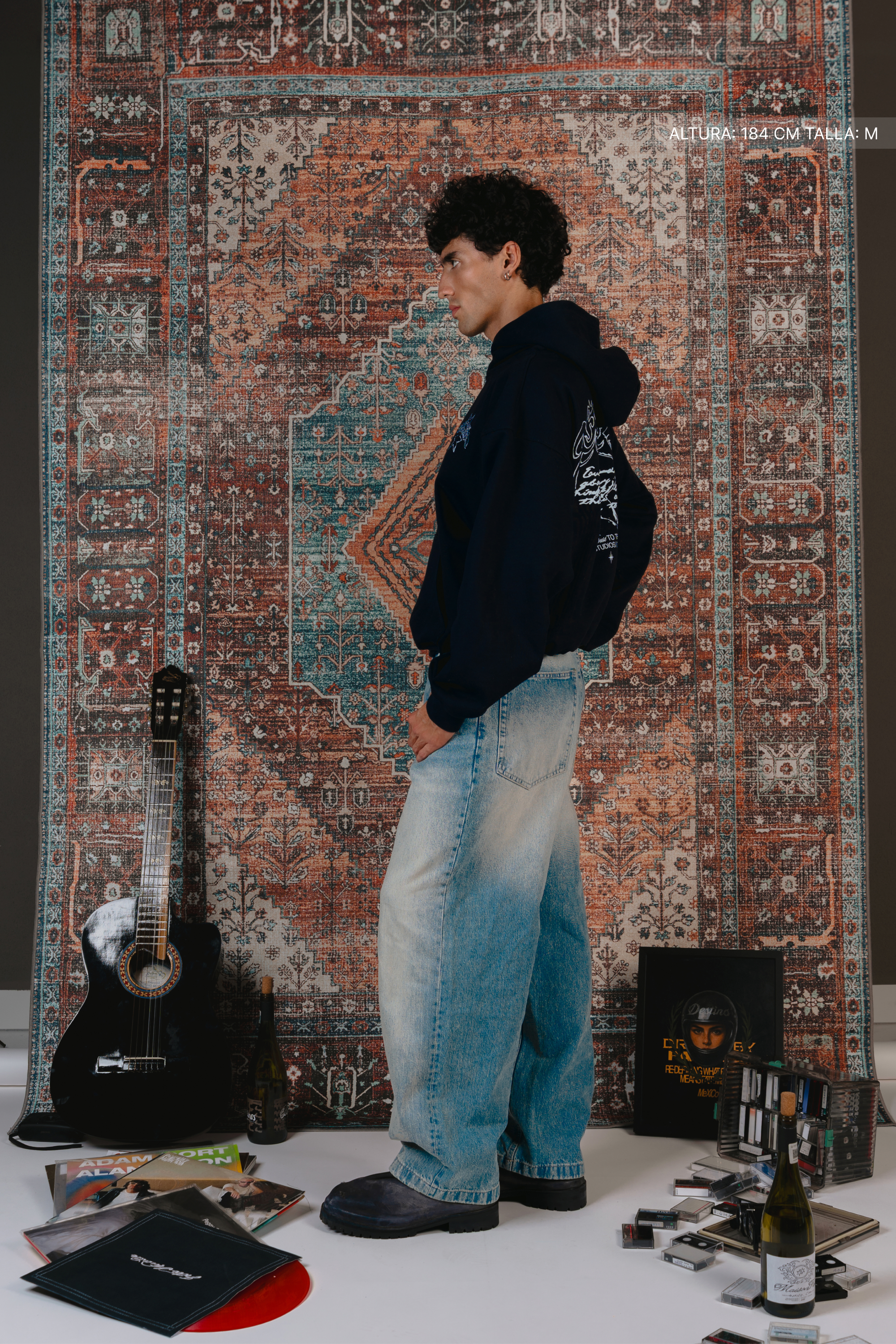 Gothic Sparks Hoodie Midnight Blue