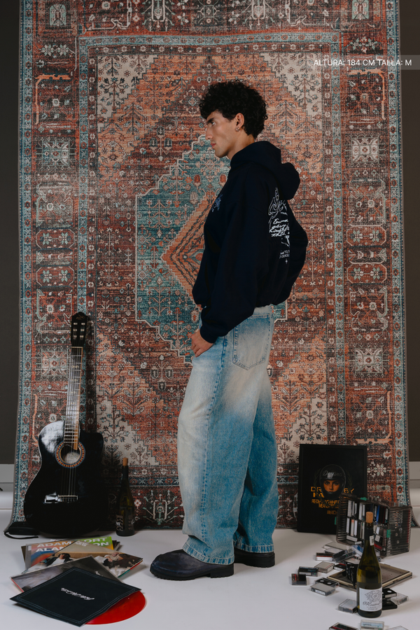 Gothic Sparks Hoodie Midnight Blue