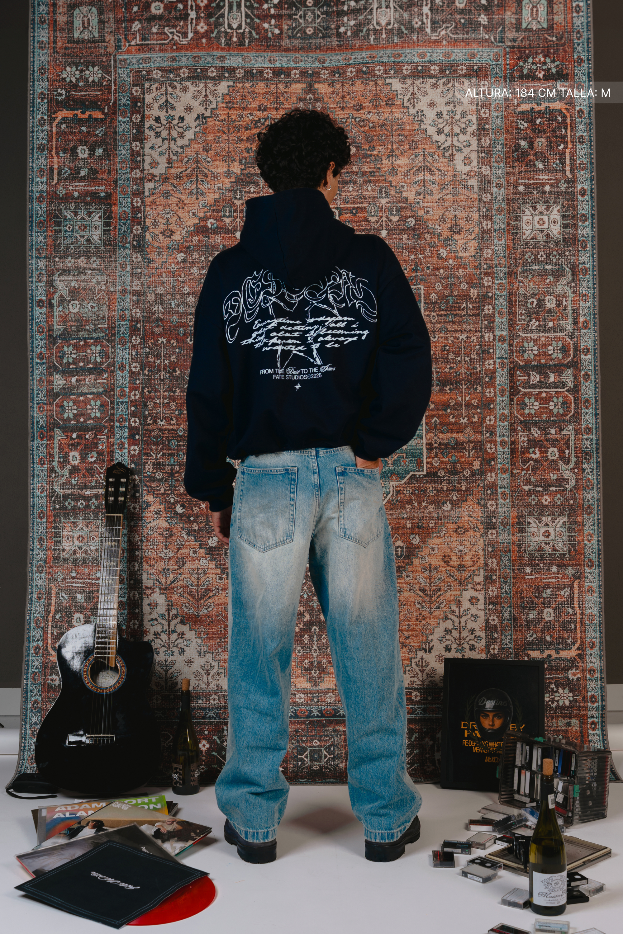 Gothic Sparks Hoodie Midnight Blue